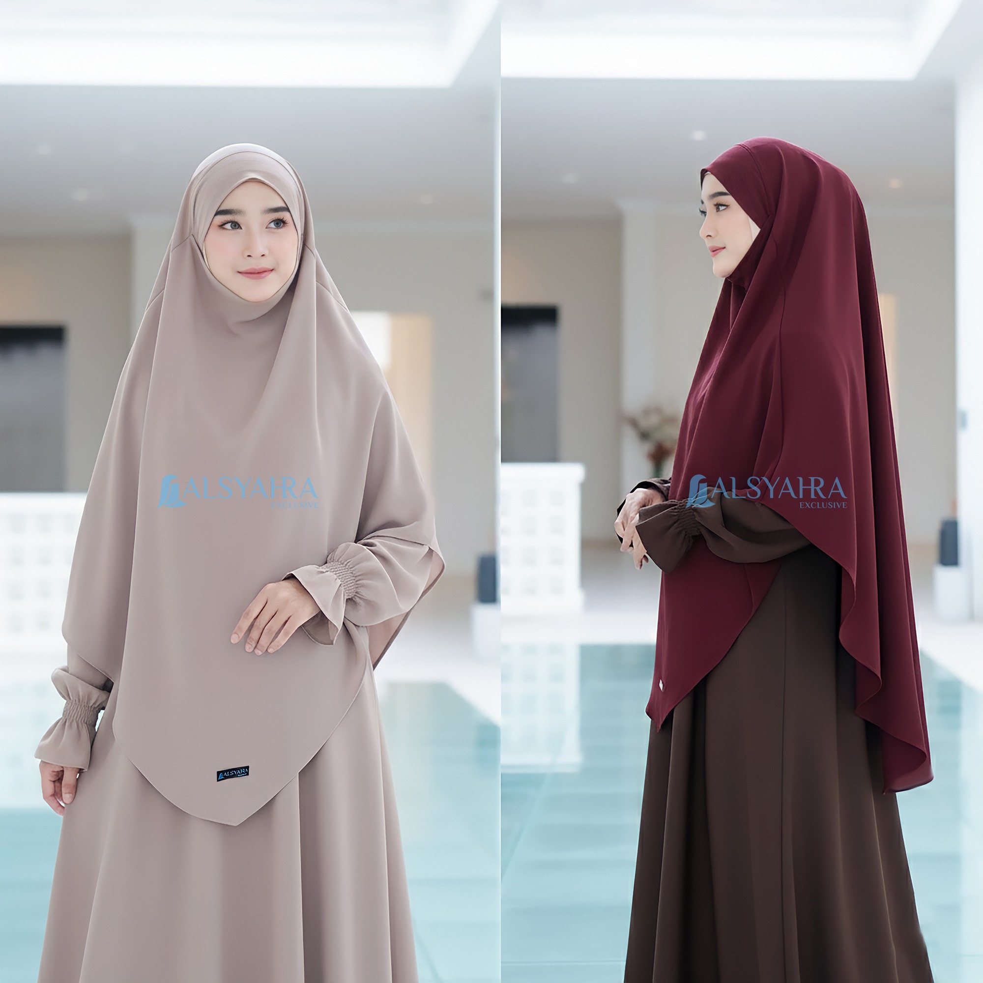 Alsyahra Exclusive - Khiban French Khimar Lancip V Ayumi FZ Premium