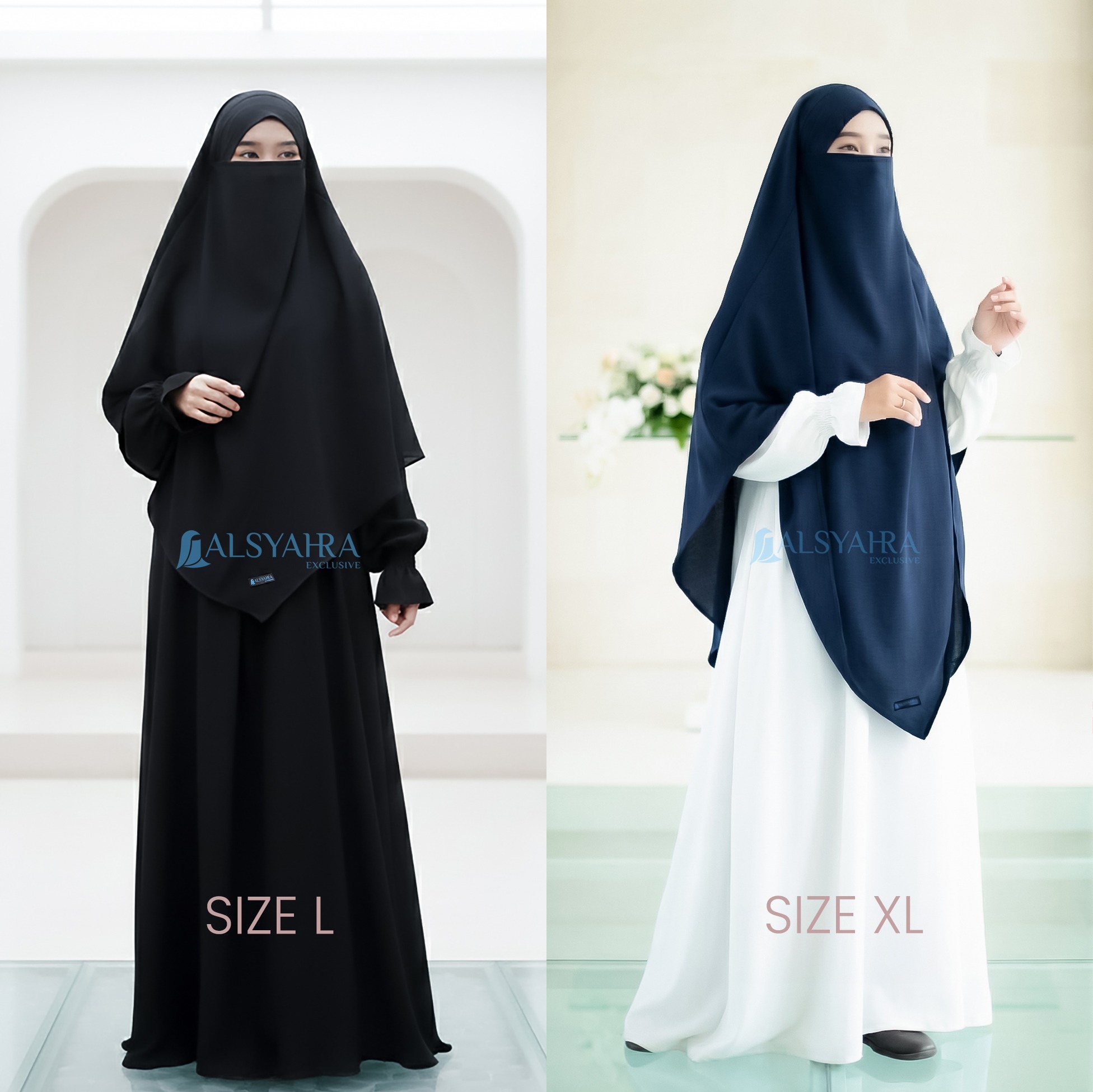 Alsyahra Exclusive - Khiban French Khimar Lancip V Ayumi FZ Premium