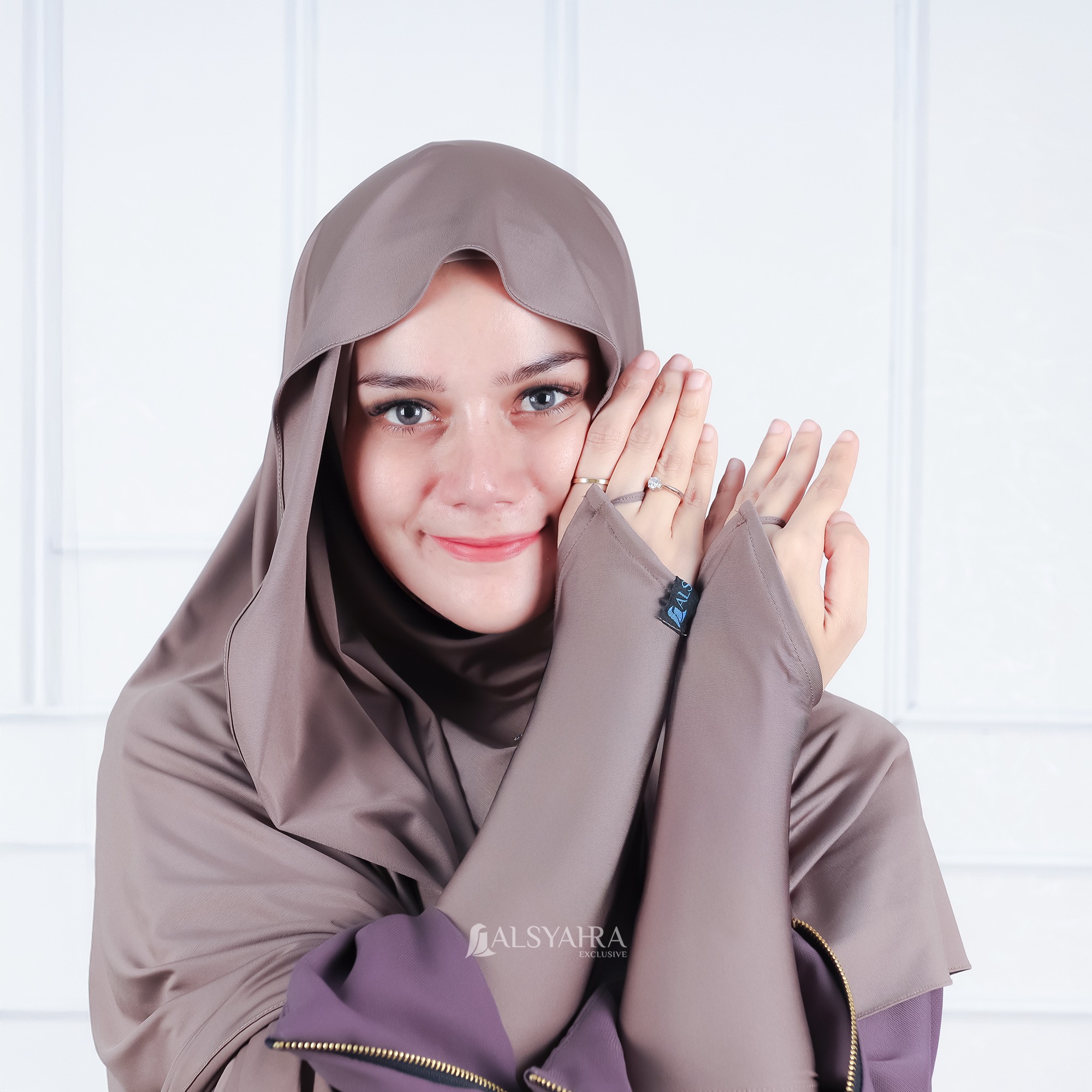 Alsyahra Exclusive - Handsock Ring Polos Syari Manset Cincin Premium