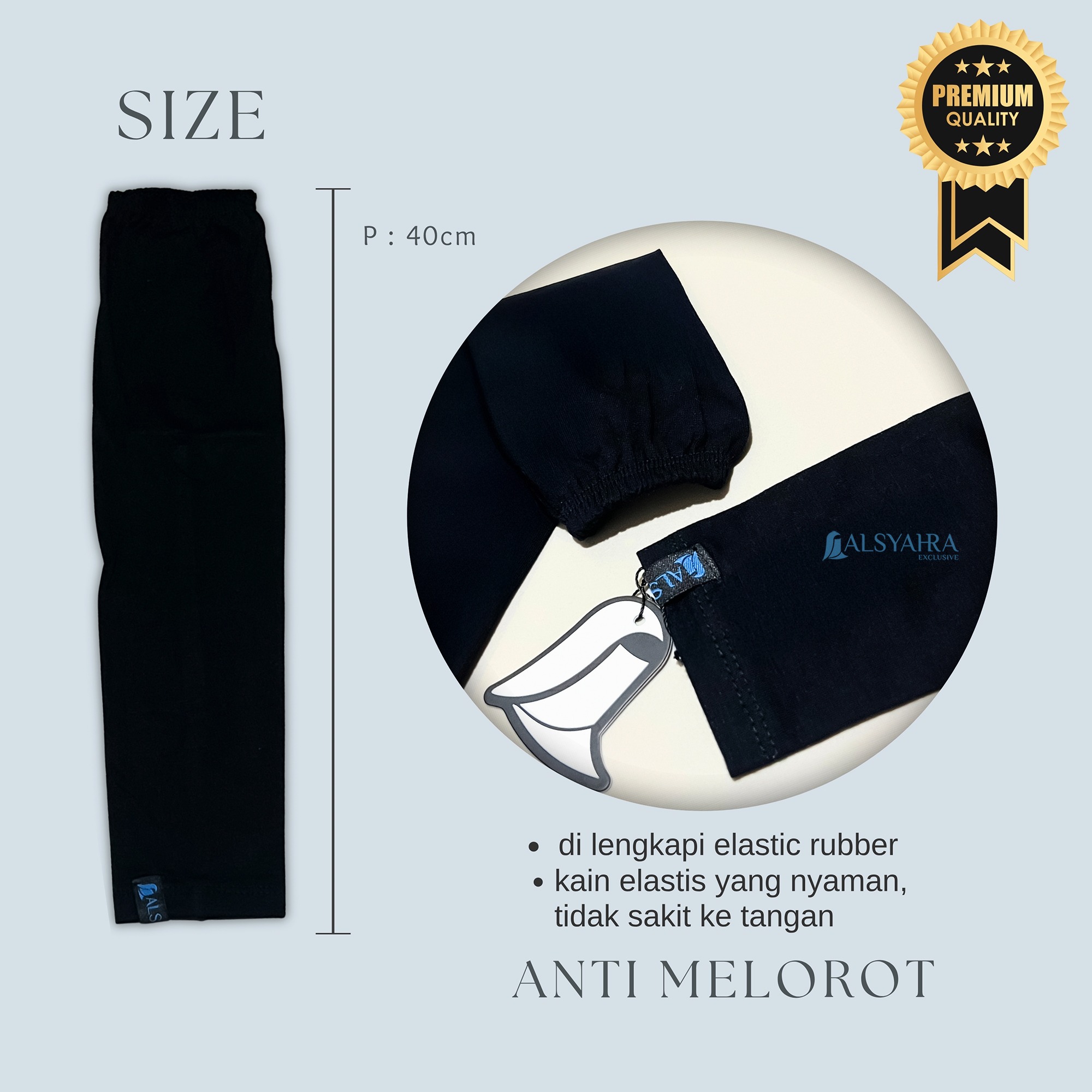Alsyahra Exclusive - Handsock Elastic SoftRay Viscose Premium Manset Panjang