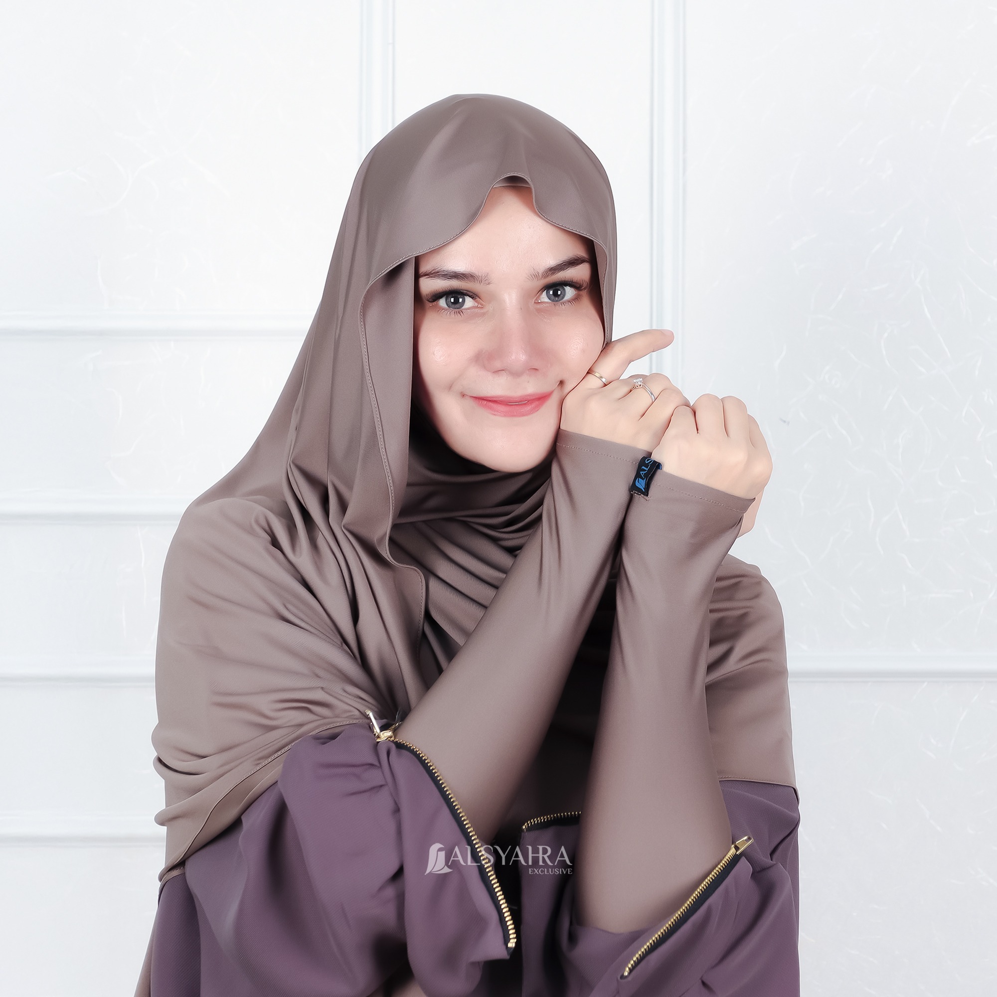 Alsyahra Exclusive - Handsock Jempol Polos Syari Manset Premium