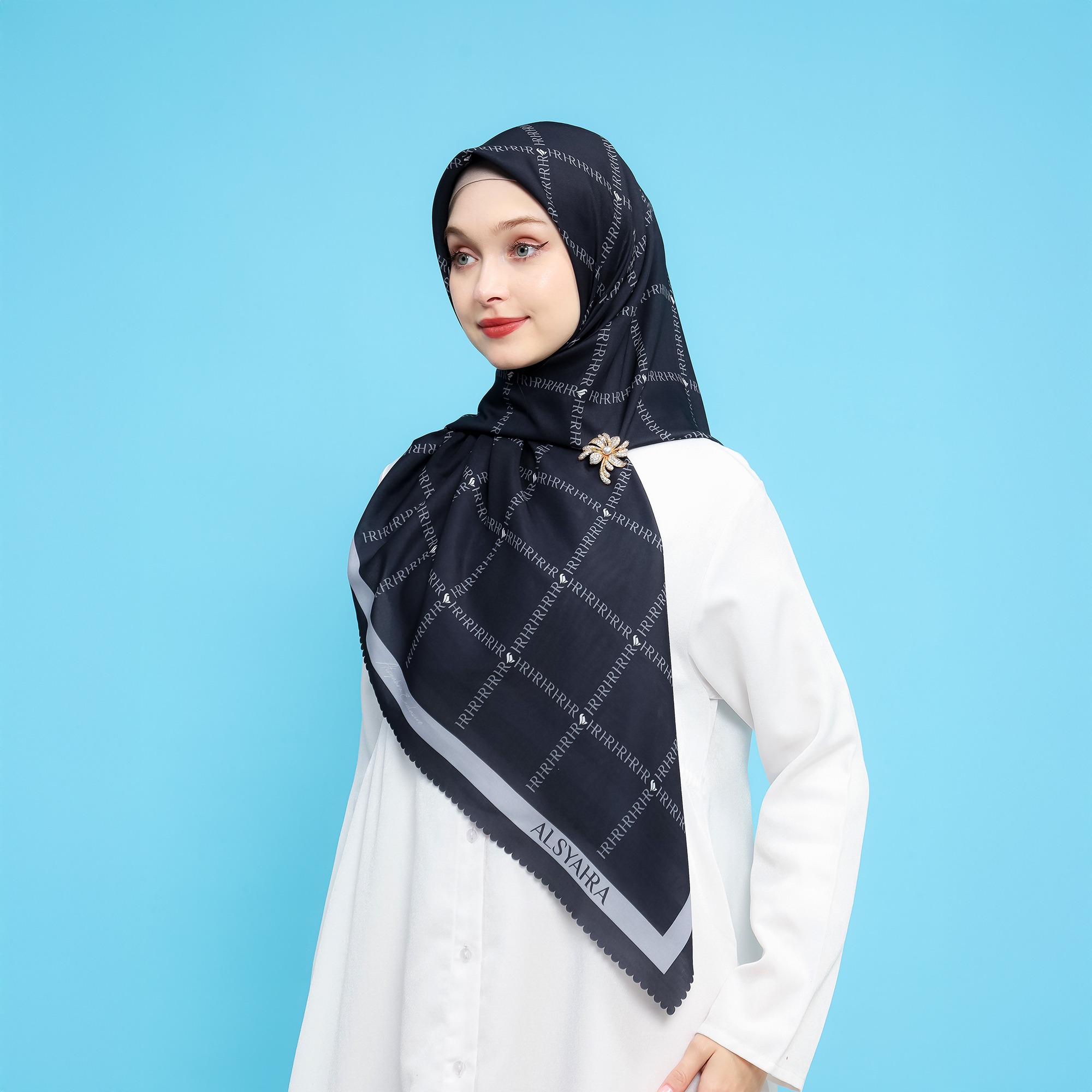 Alsyahra Exclusive Jilbab HR Luxe Hijab Voile Kerudung Segi Empat Premium