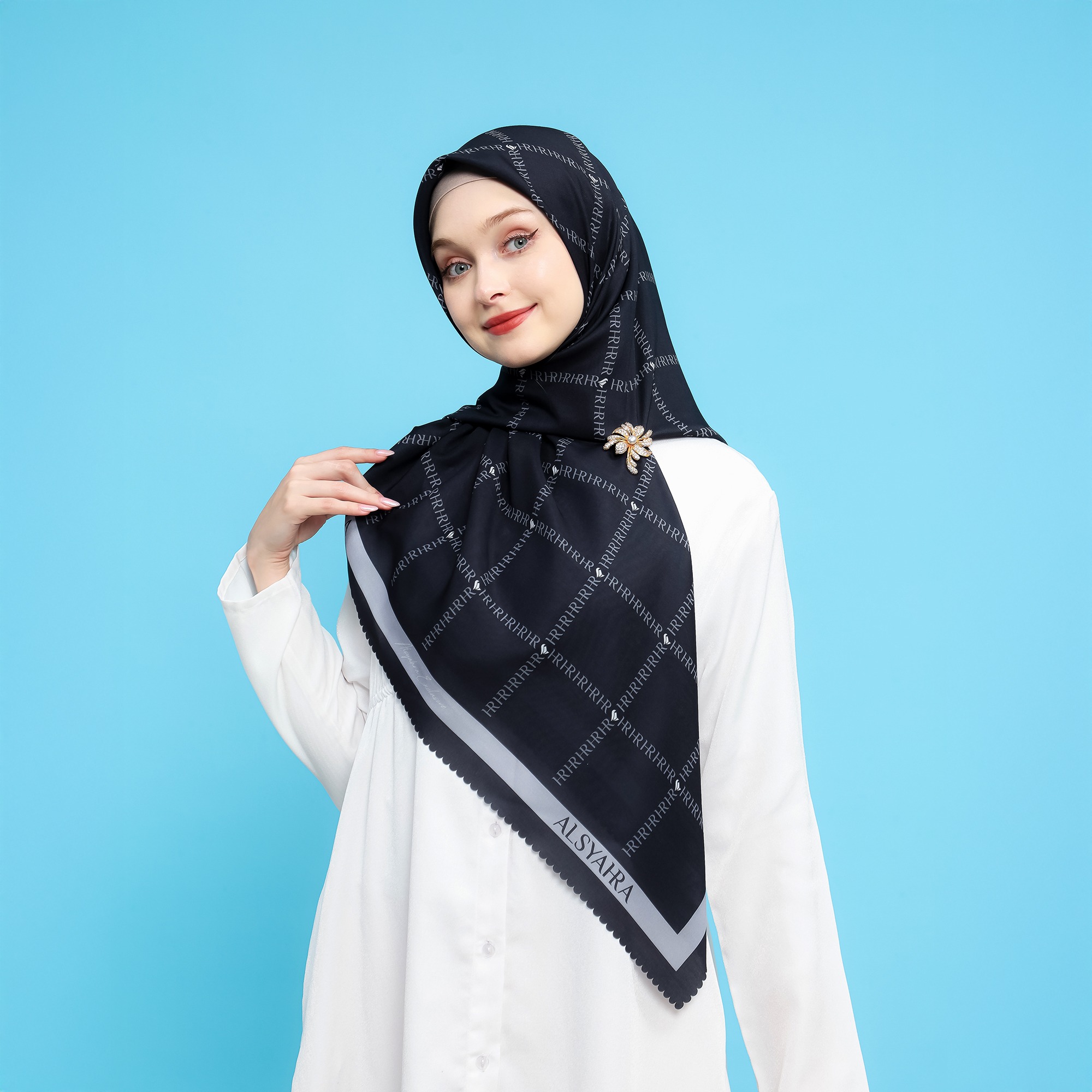 Alsyahra Exclusive Jilbab HR Luxe Hijab Voile Kerudung Segi Empat Premium