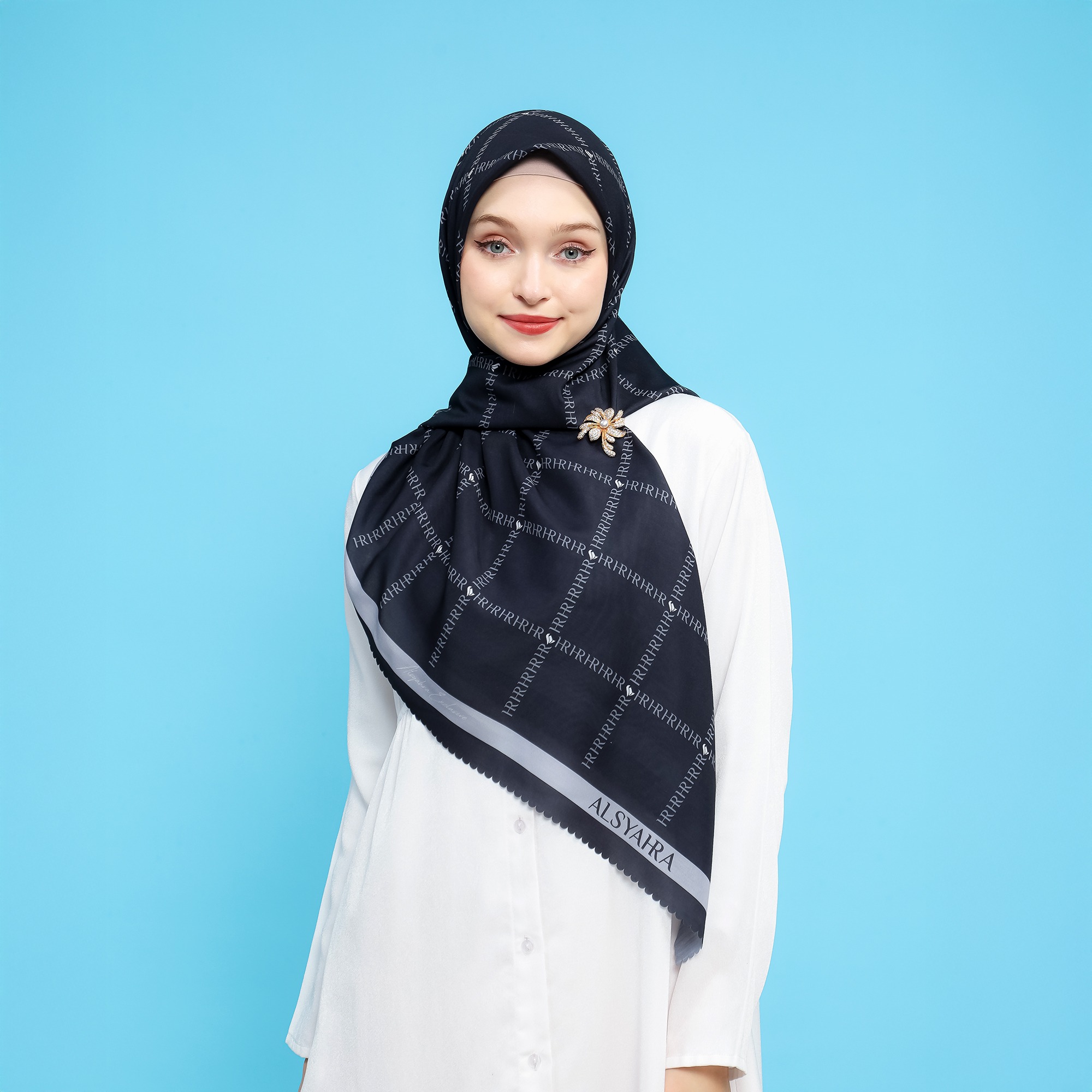 Alsyahra Exclusive Jilbab HR Luxe Hijab Voile Kerudung Segi Empat Premium