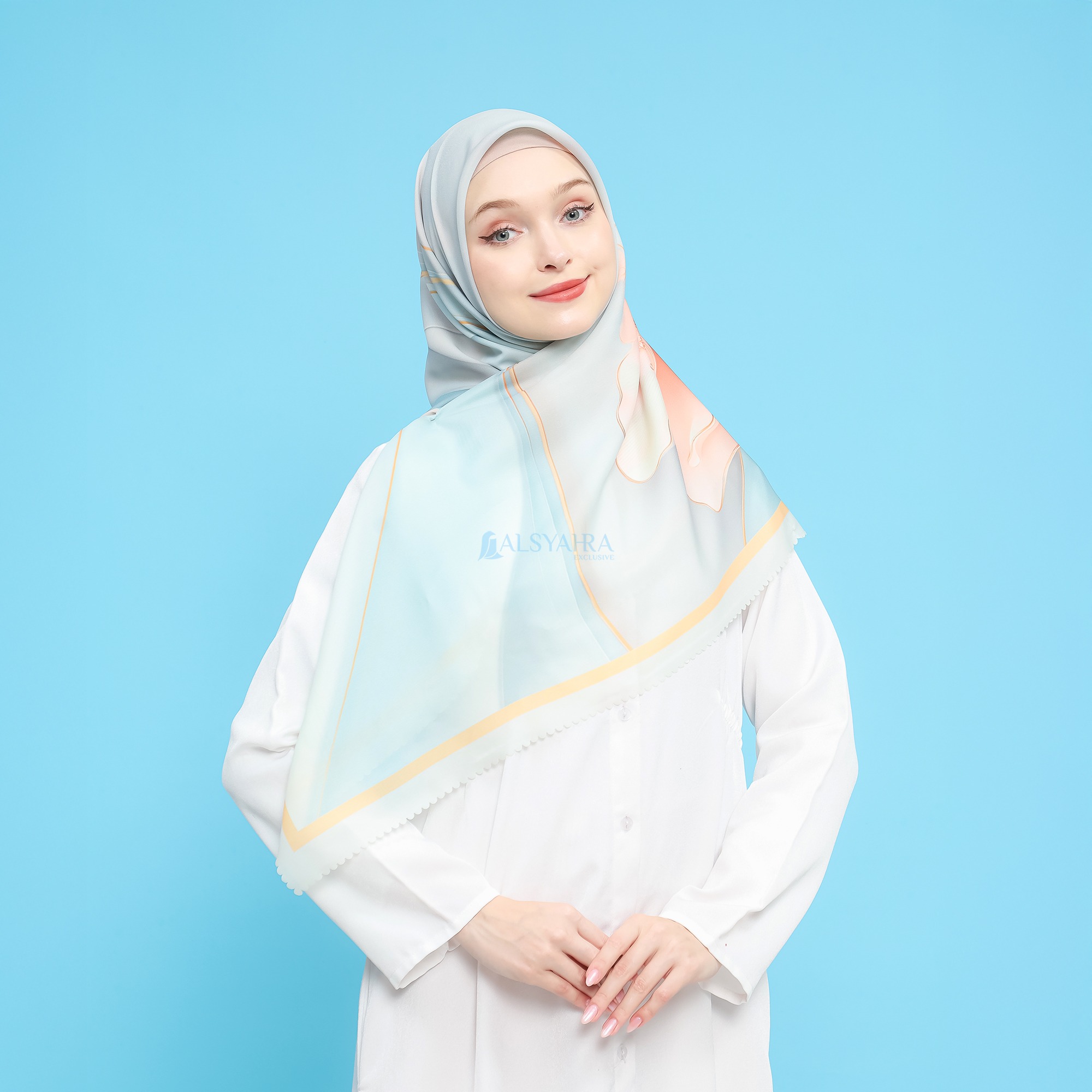 Alsyahra Exclusive Jilbab Sakura Luxe Hijab Voile Kerudung Segi Empat Premium