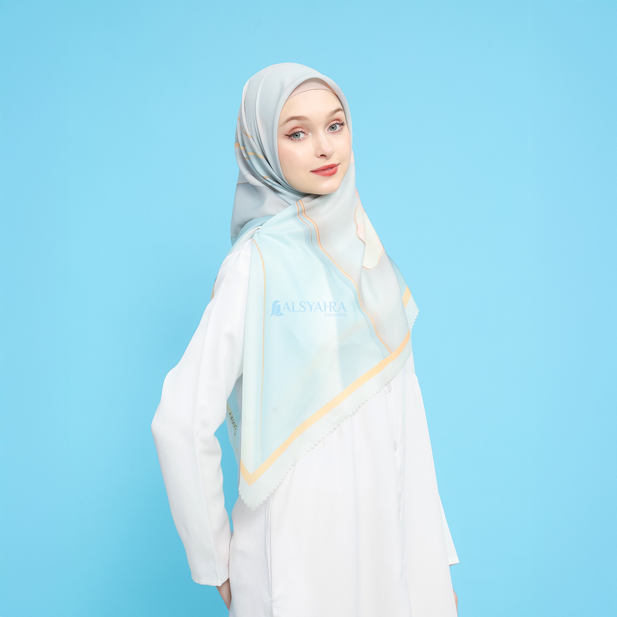 Alsyahra Exclusive Jilbab Sakura Luxe Hijab Voile Kerudung Segi Empat Premium