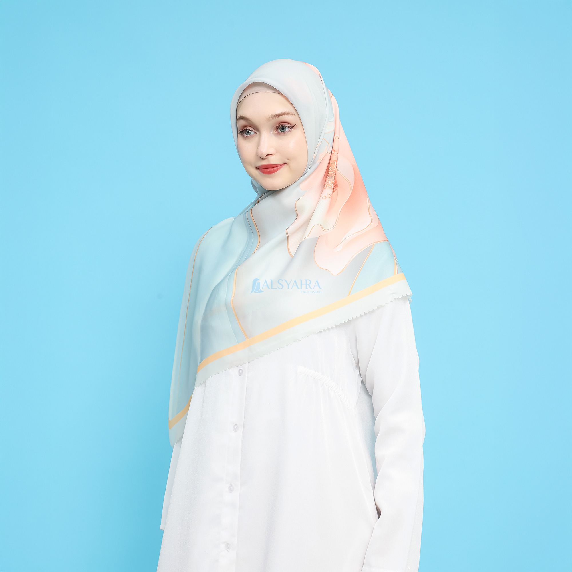Alsyahra Exclusive Jilbab Sakura Luxe Hijab Voile Kerudung Segi Empat Premium