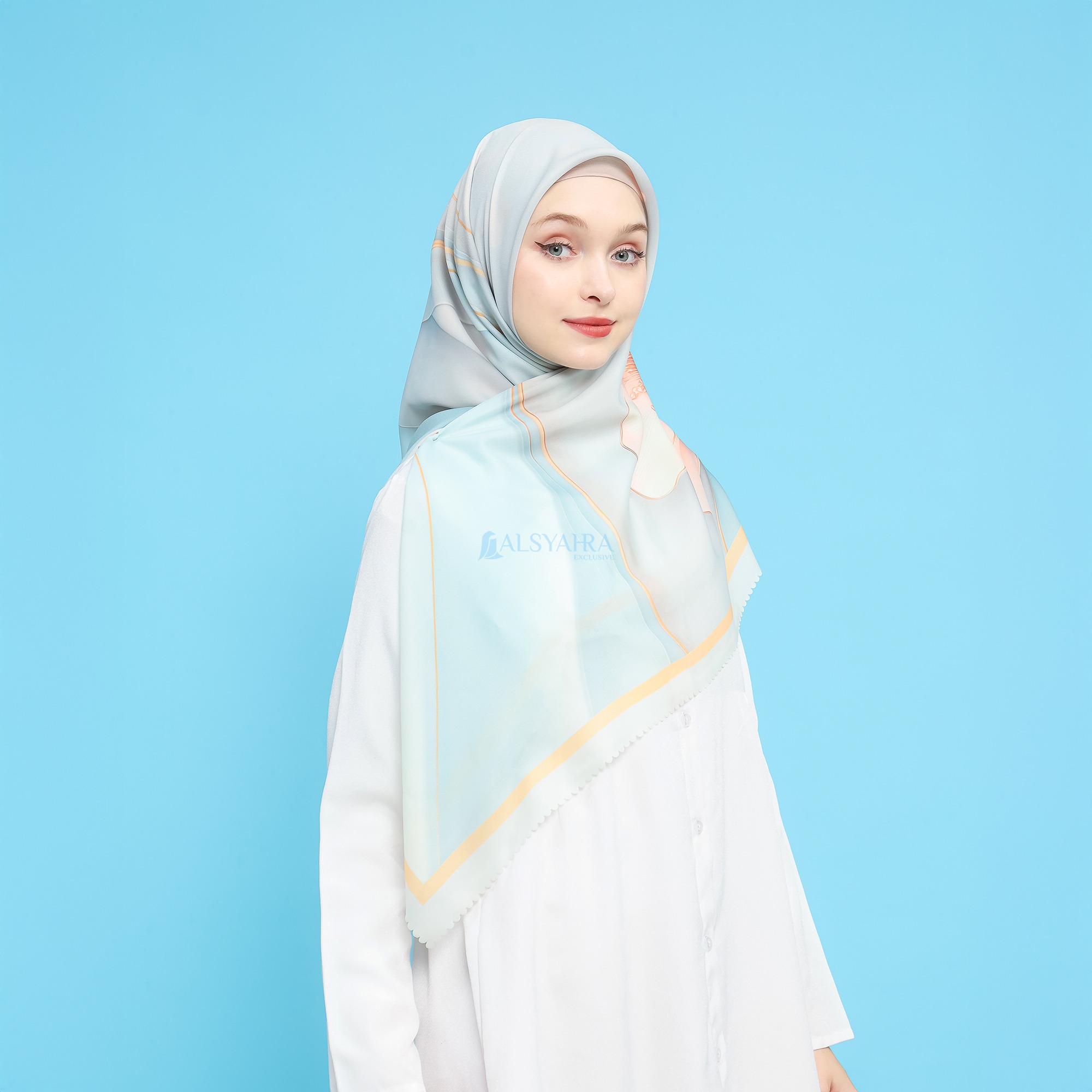 Alsyahra Exclusive Jilbab Sakura Luxe Hijab Voile Kerudung Segi Empat Premium