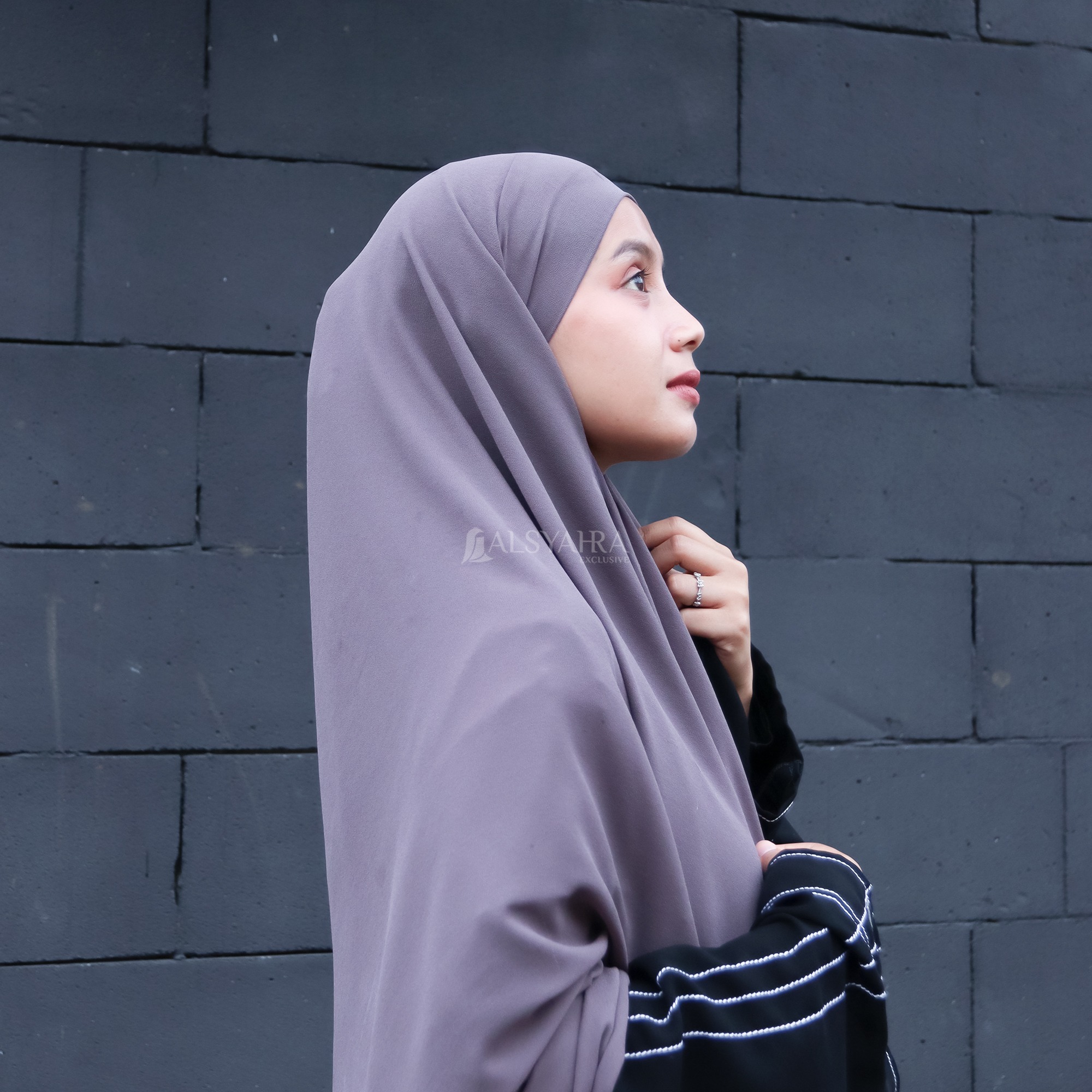 Alsyahra Exclusive - Set Khiban Khimar Bandana Syari Cadar Sifon Cerruti Premium 5 Style