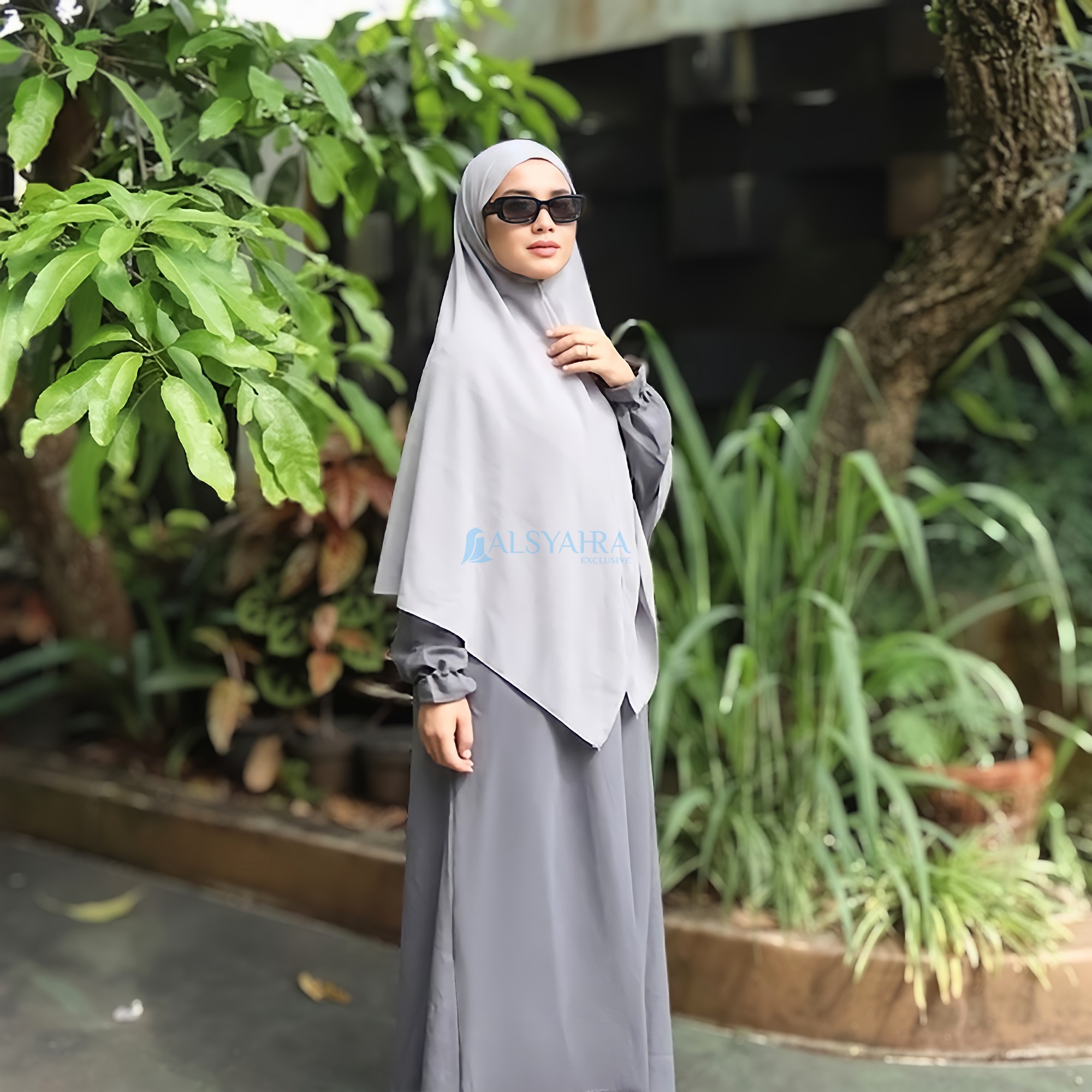 Alsyahra Exclusive - Set Khiban Khimar Bandana Syari Cadar Sifon Cerruti Premium 5 Style