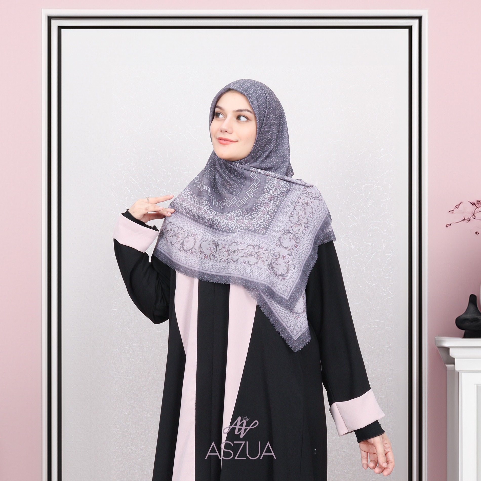 ASZUA by Alsyahra Exclusive - Scarf Aisyah Hijab Square Import Premium
