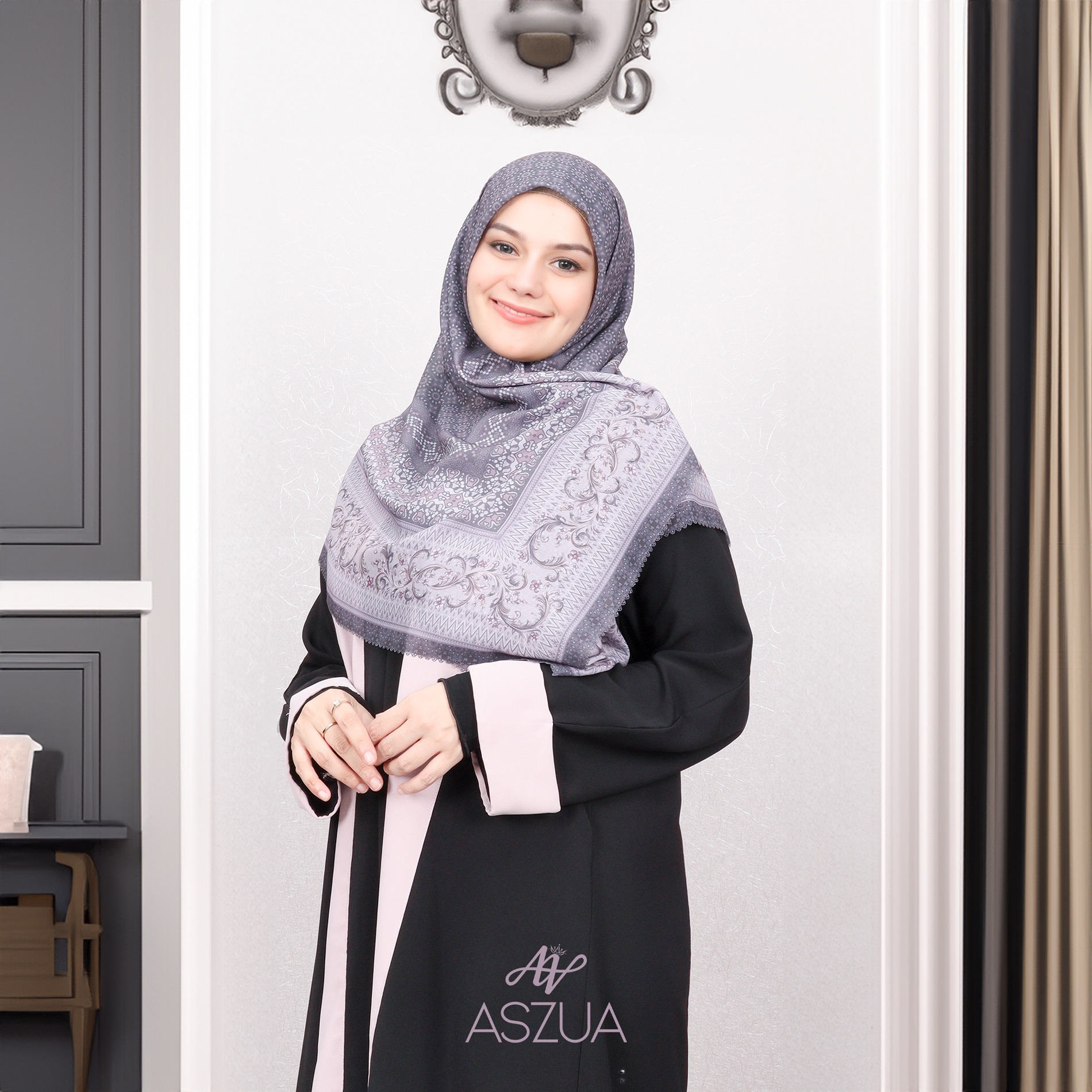 ASZUA by Alsyahra Exclusive - Scarf Aisyah Hijab Square Import Premium