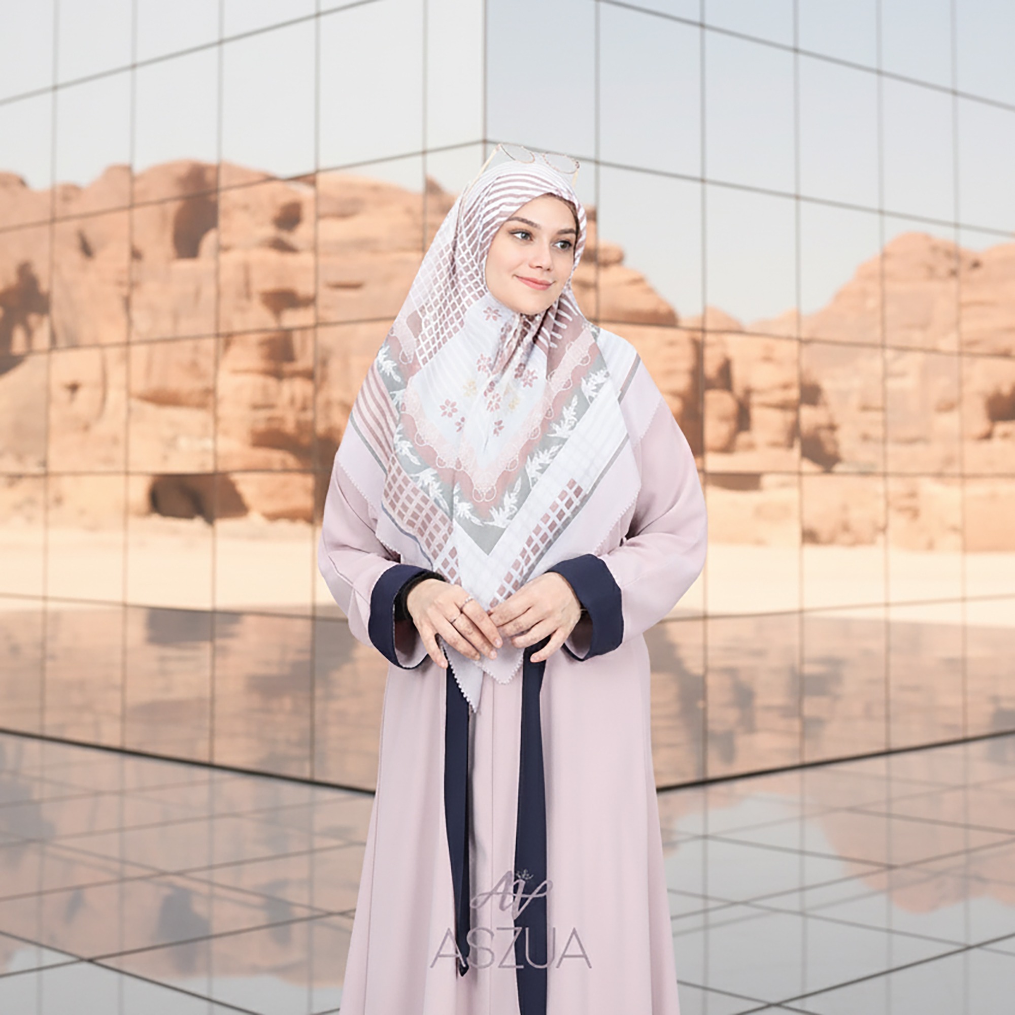 ASZUA by Alsyahra Exclusive Scarf Zahira Hijab Square Import Premium