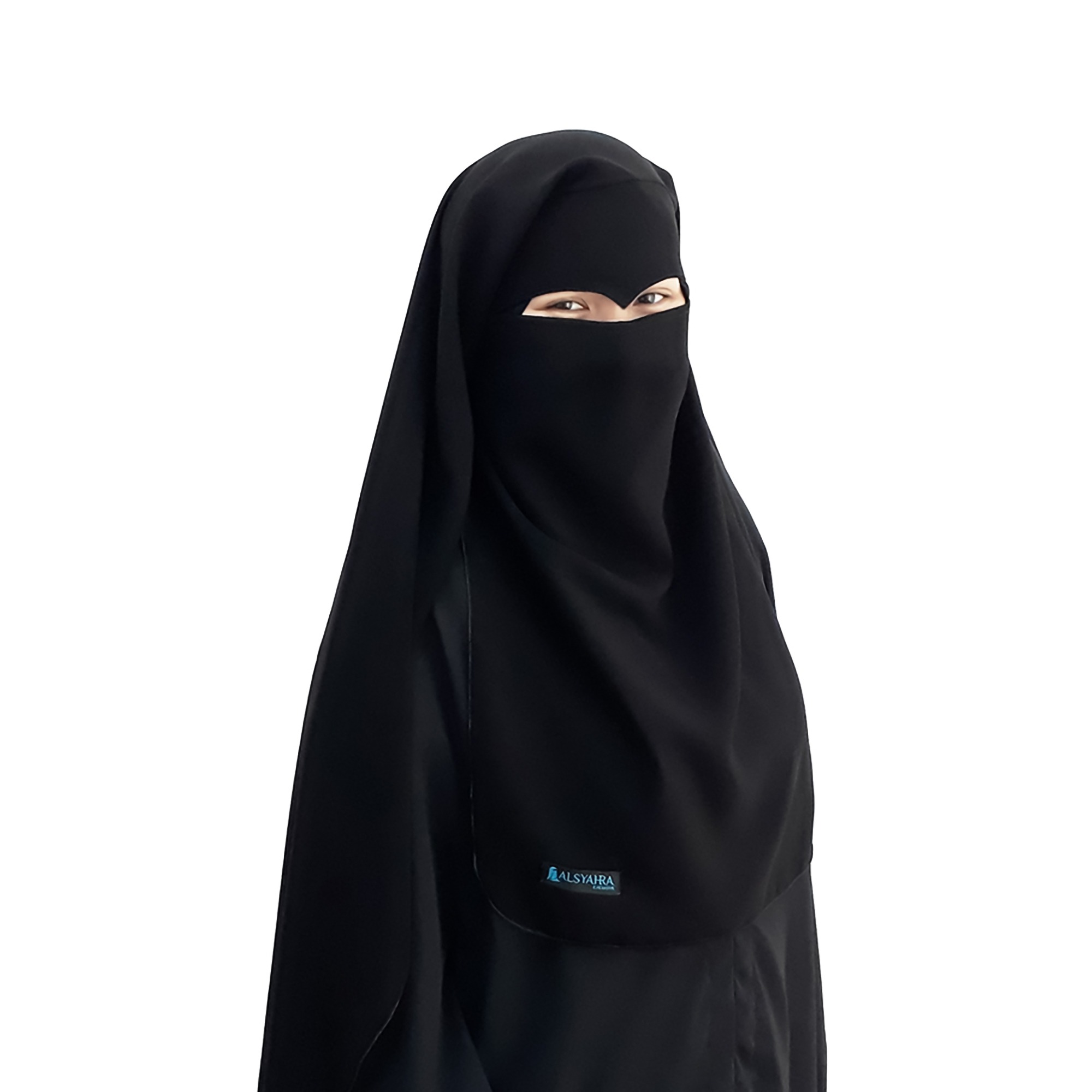 Alsyahra Exclusive - Niqab Yaman Eagle Eyes Jetblack Alsyahra Exclusive