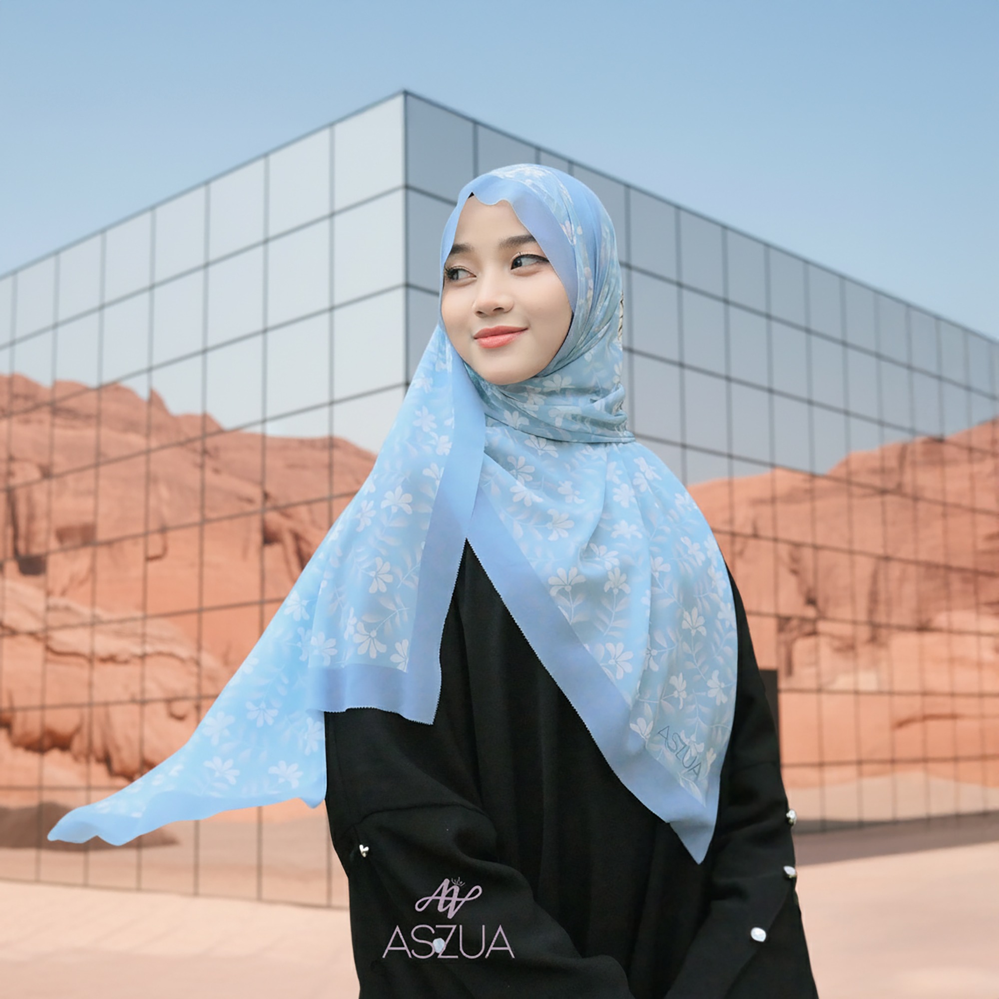 ASZUA by Alsyahra Exclusive - Pashmina Dalia Cerruti Import Premium