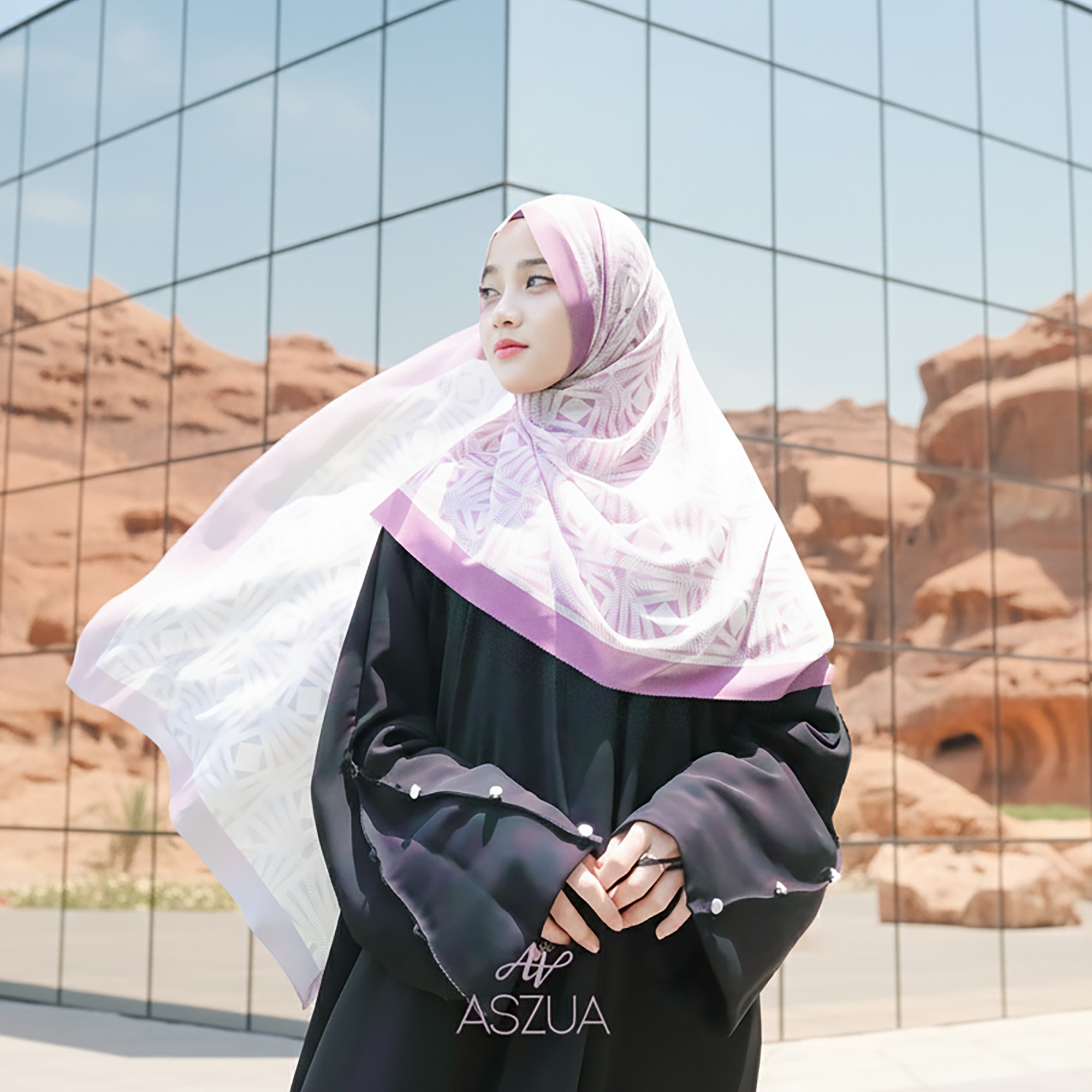 ASZUA by Alsyahra Exclusive - Pashmina Eidelina Cerruti Import Premium