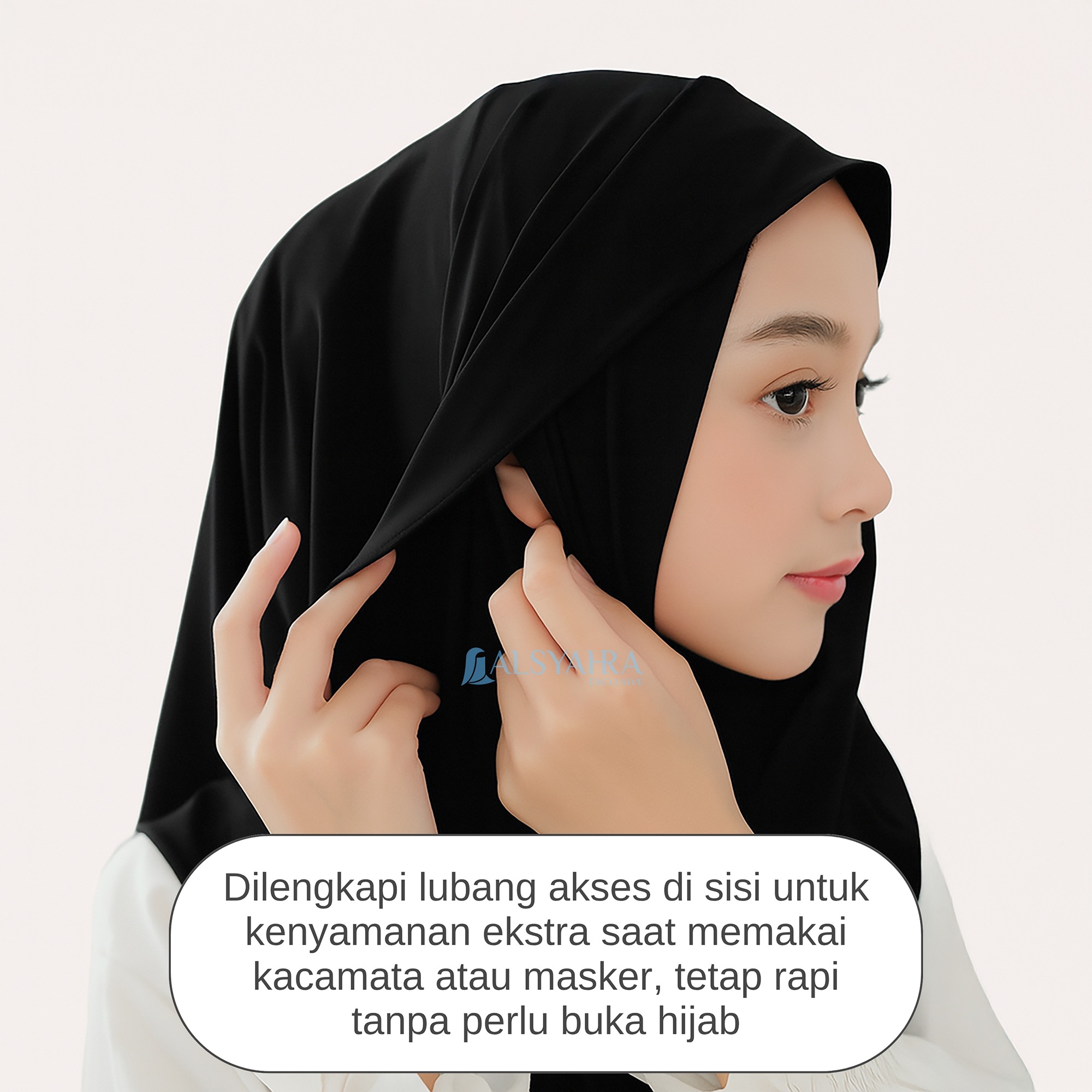 Alsyahra Exclusive - Pashmina Inner Shawl Hijab Instan Neck Cover