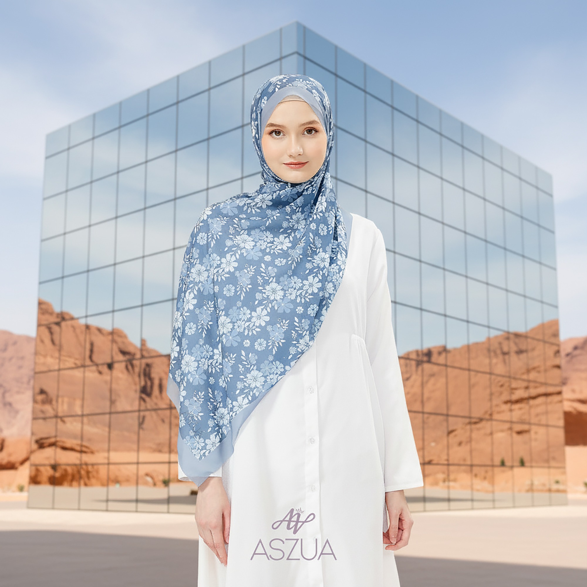 ASZUA by Alsyahra Exclusive - Pashmina Jamilah Cerruti Import Premium