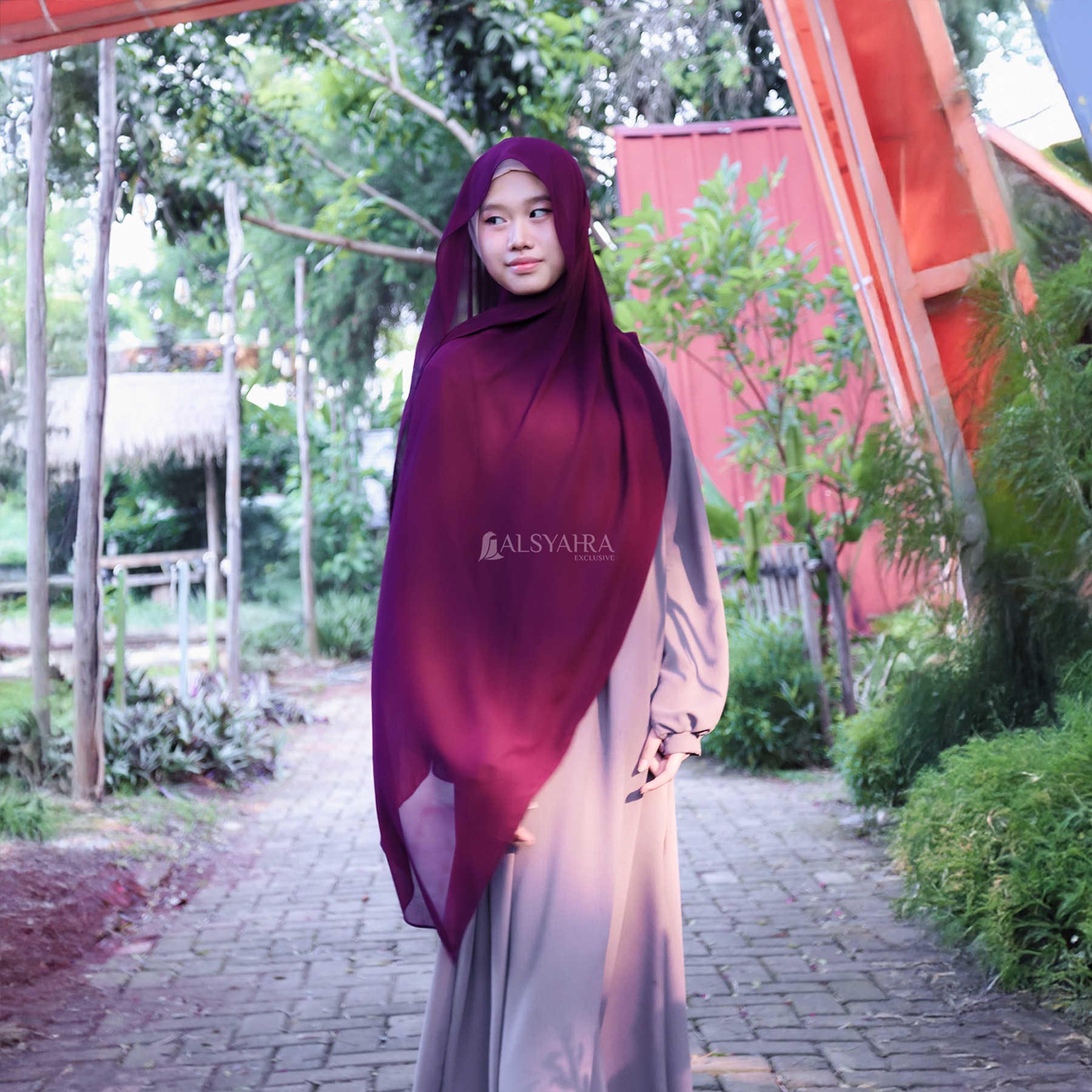 Alsyahra Exclusive - Long Pashmina Syari Panjang Sifon Cerruti Premium