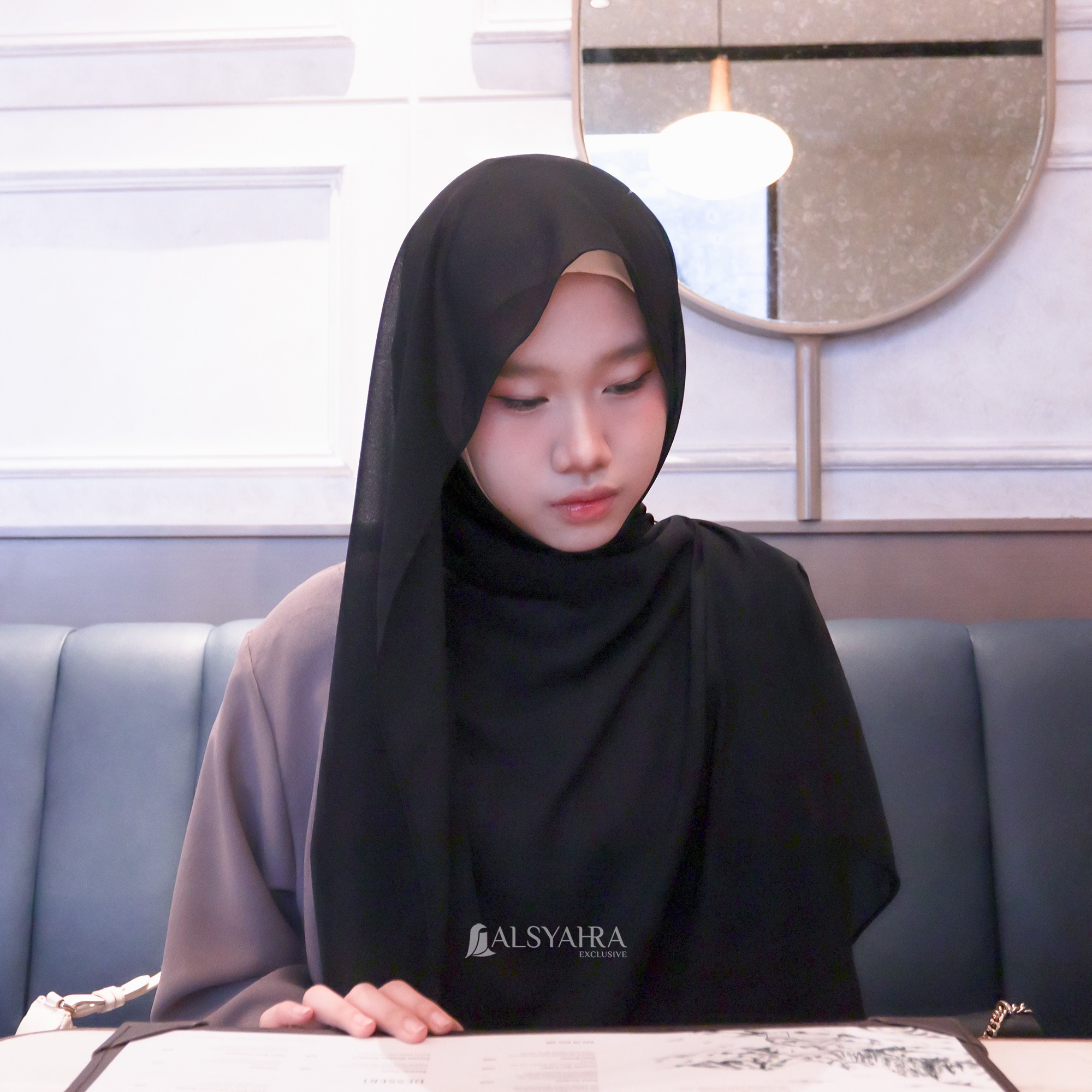 Alsyahra Exclusive - Long Pashmina Syari Panjang Sifon Cerruti Premium