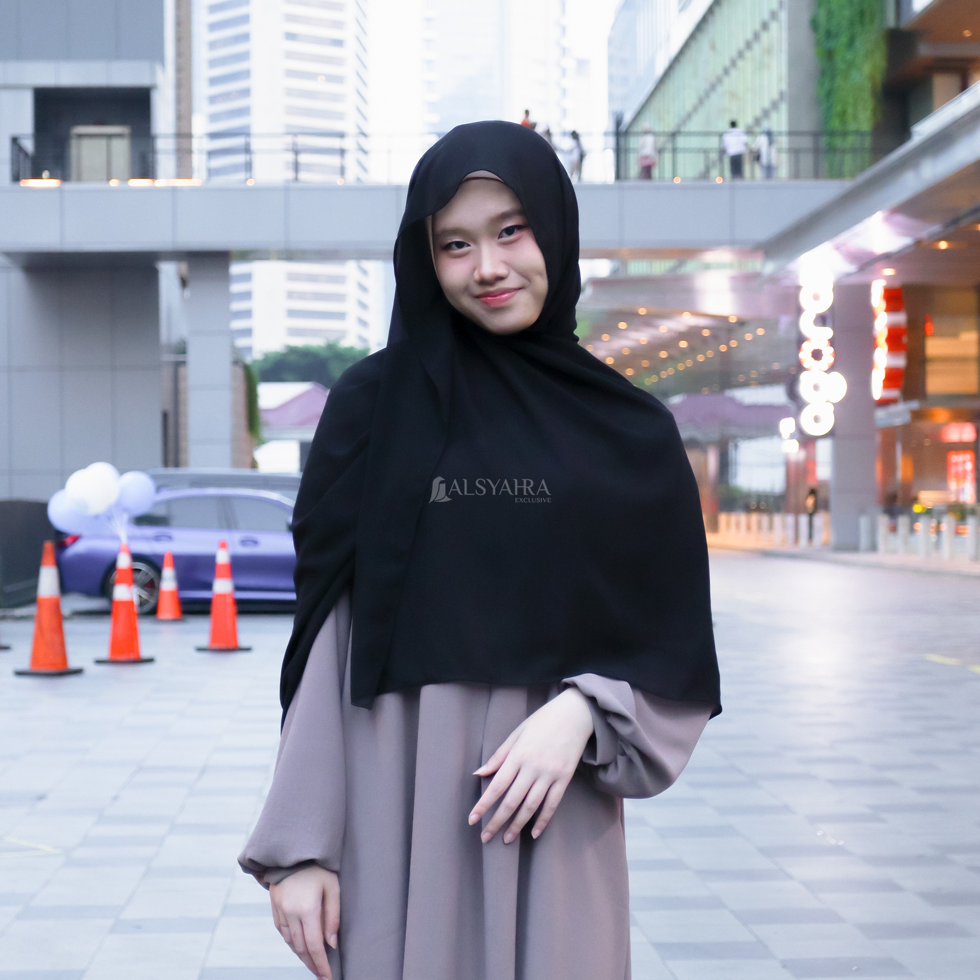 Alsyahra Exclusive - Long Pashmina Syari Panjang Sifon Cerruti Premium