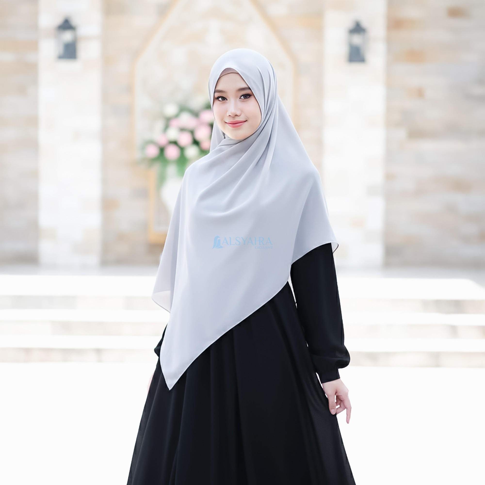 Alsyahra Exclusive - Long Pashmina Syari Panjang Sifon Cerruti Premium