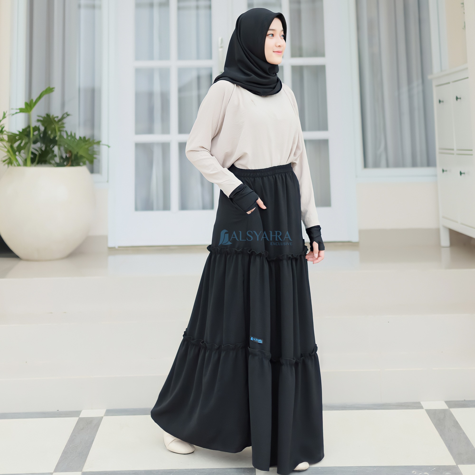 Alsyahra Exclusive - Rok Daily Jamila Celana Muslimah Crinkle Airflow Premium