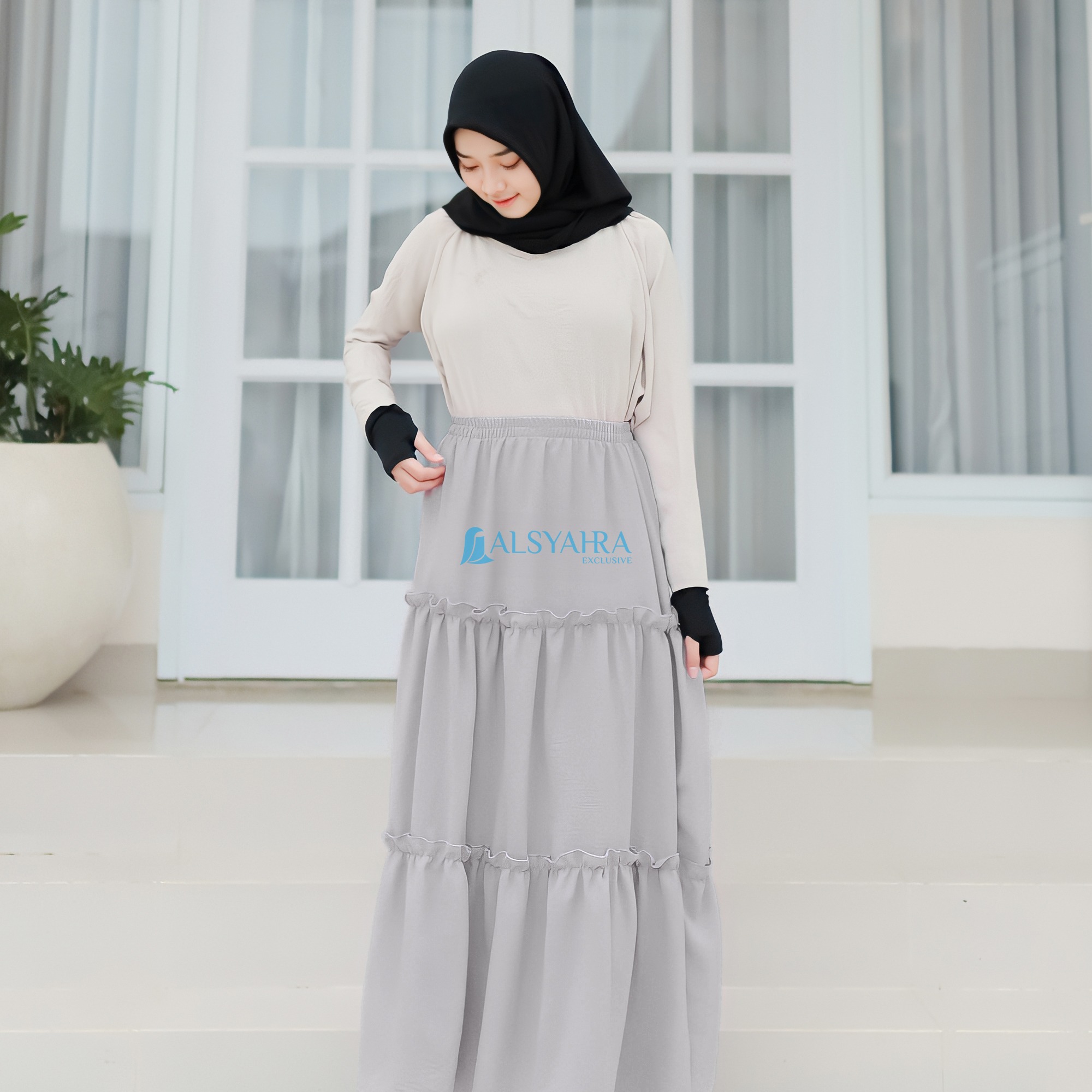 Alsyahra Exclusive - Rok Daily Jamila Celana Muslimah Crinkle Airflow Premium