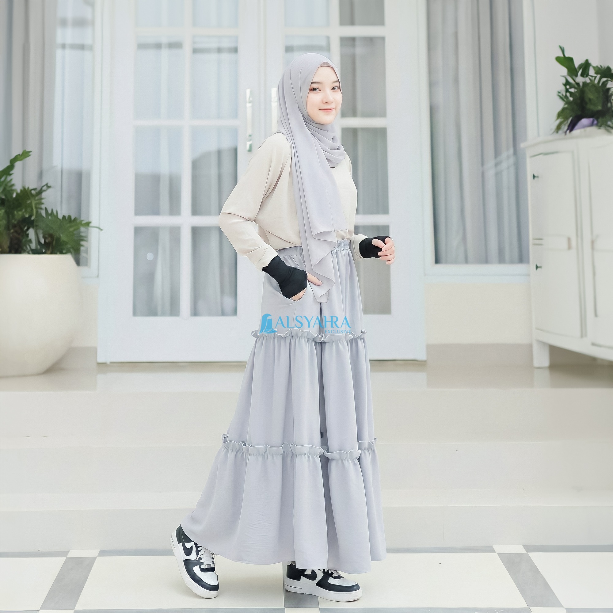 Alsyahra Exclusive - Rok Daily Jamila Celana Muslimah Crinkle Airflow Premium