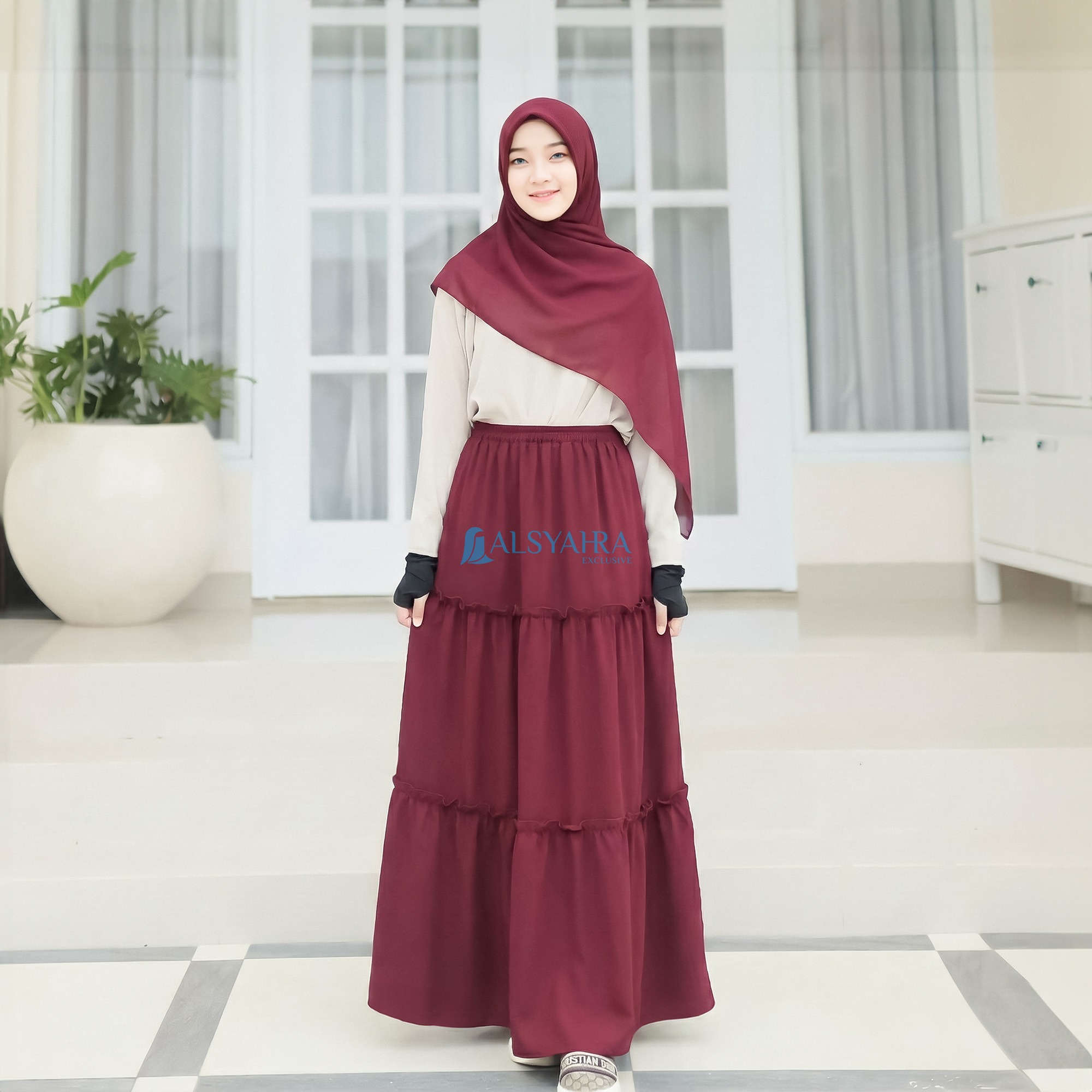 Alsyahra Exclusive - Rok Daily Jamila Celana Muslimah Crinkle Airflow Premium
