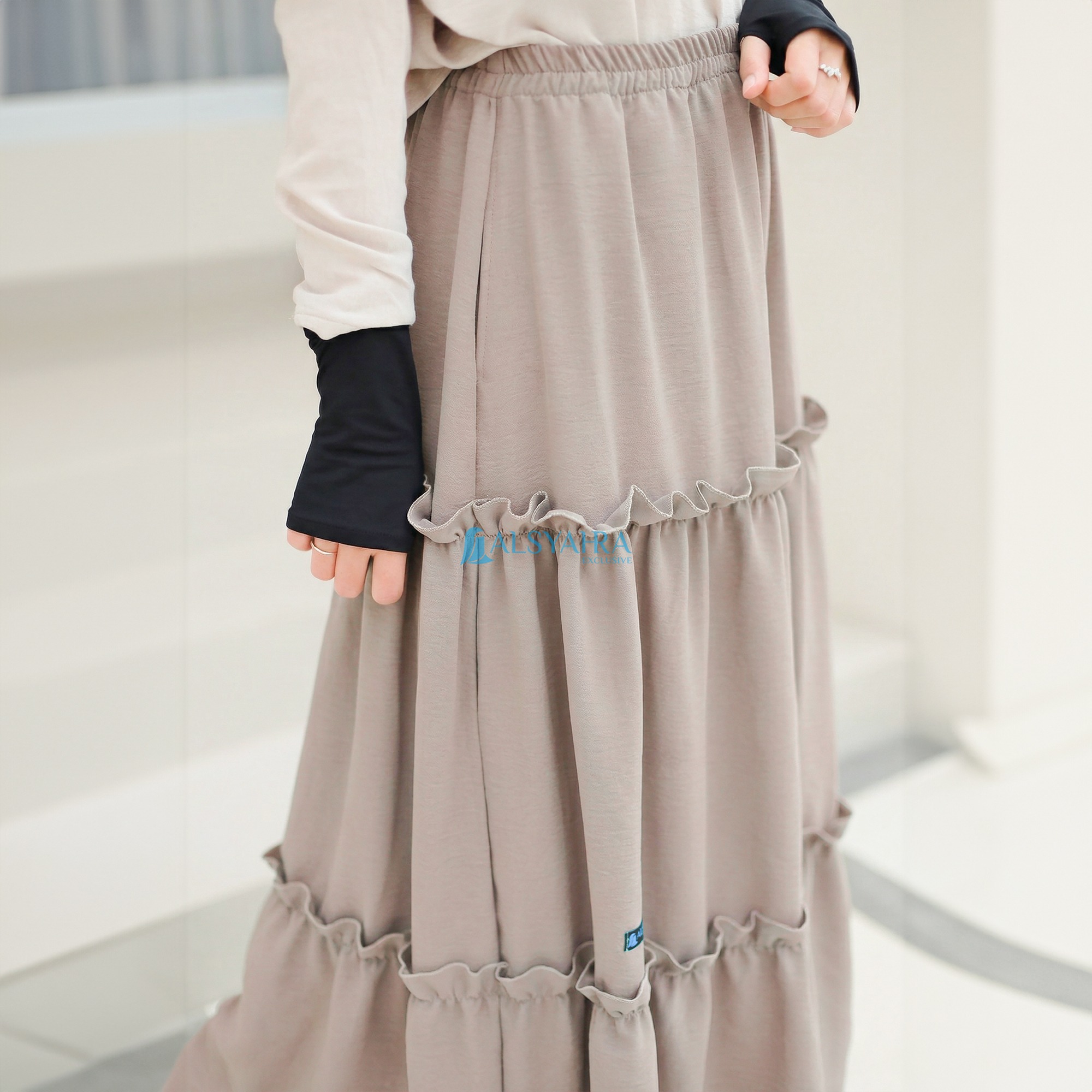 Alsyahra Exclusive - Rok Daily Jamila Celana Muslimah Crinkle Airflow Premium