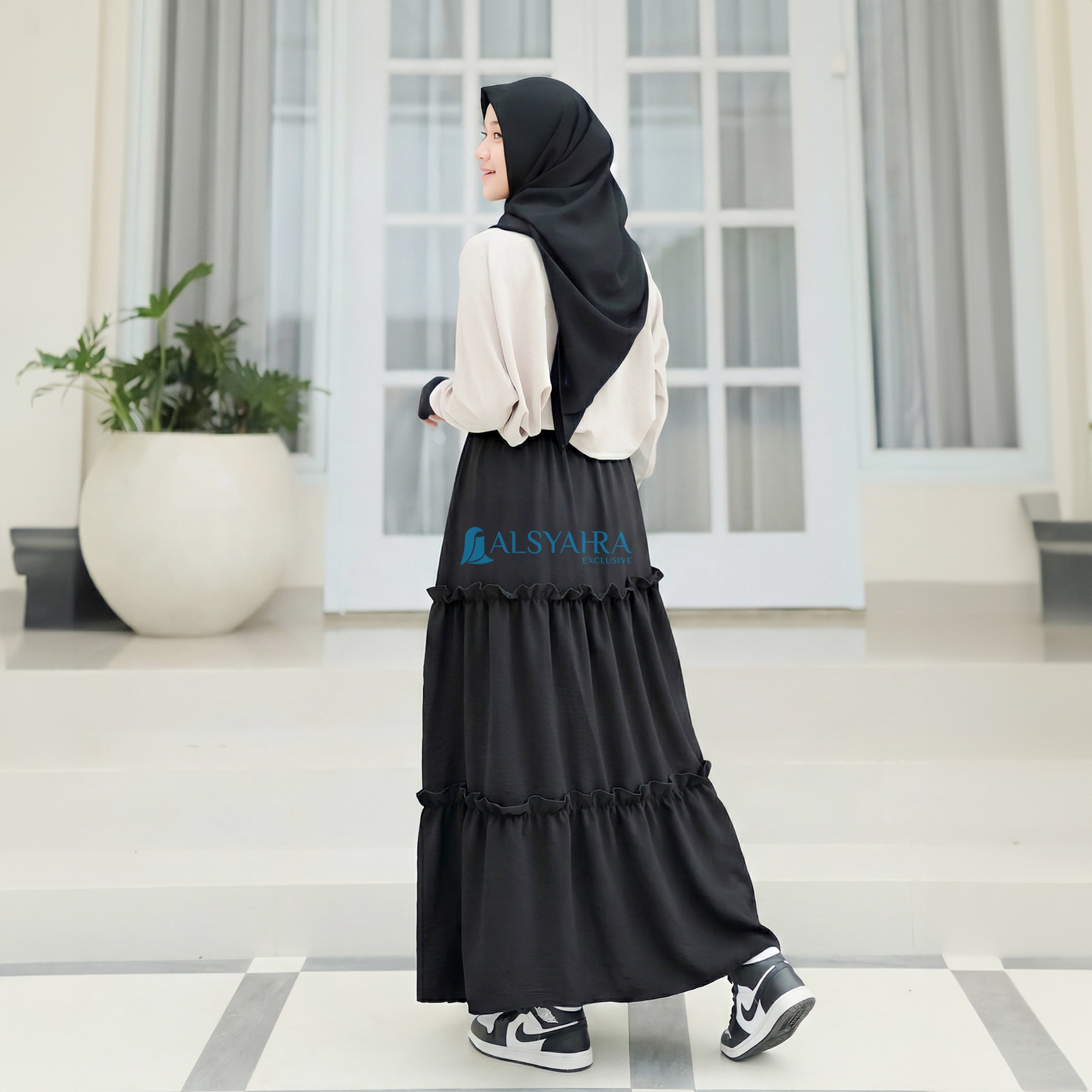 Alsyahra Exclusive - Rok Daily Jamila Celana Muslimah Crinkle Airflow Premium