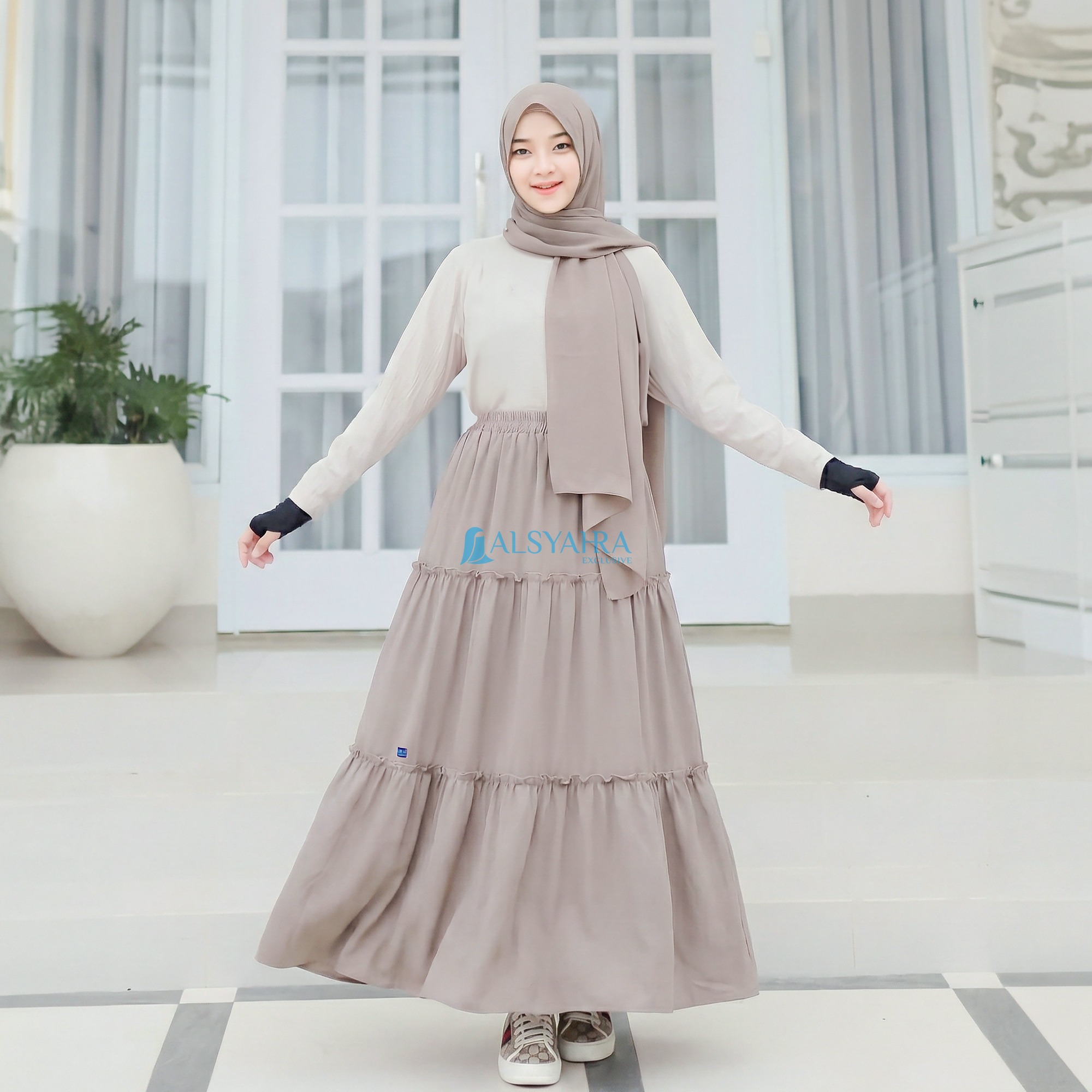 Alsyahra Exclusive - Rok Daily Jamila Celana Muslimah Crinkle Airflow Premium