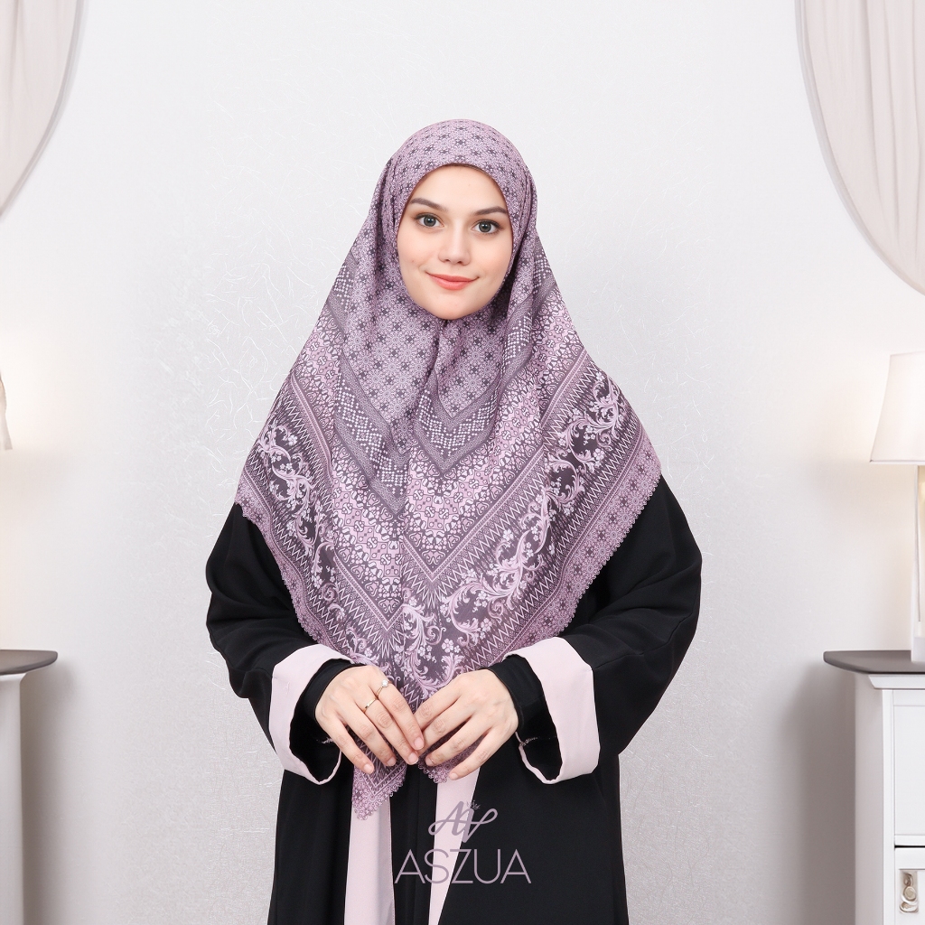 ASZUA by Alsyahra Exclusive - Scarf Malika Hijab Square Import Premium