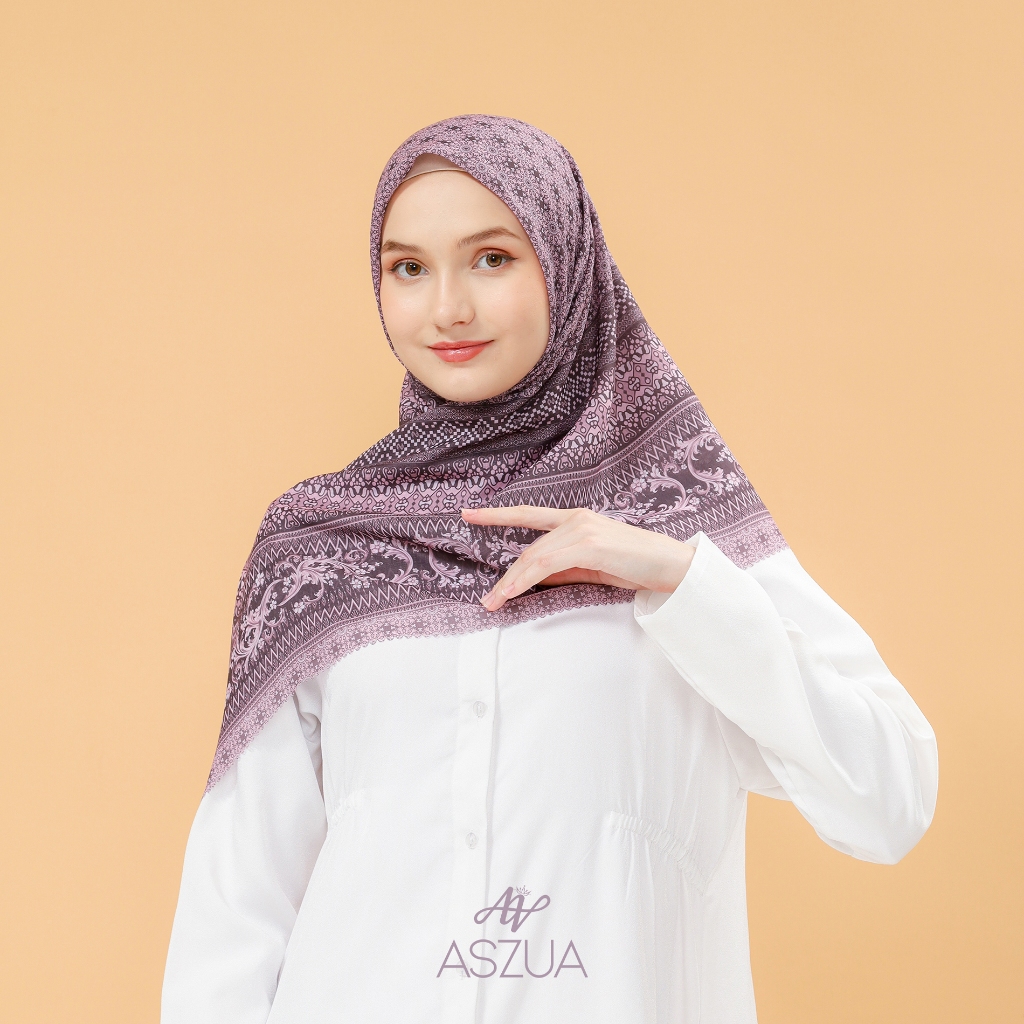 ASZUA by Alsyahra Exclusive - Scarf Malika Hijab Square Import Premium