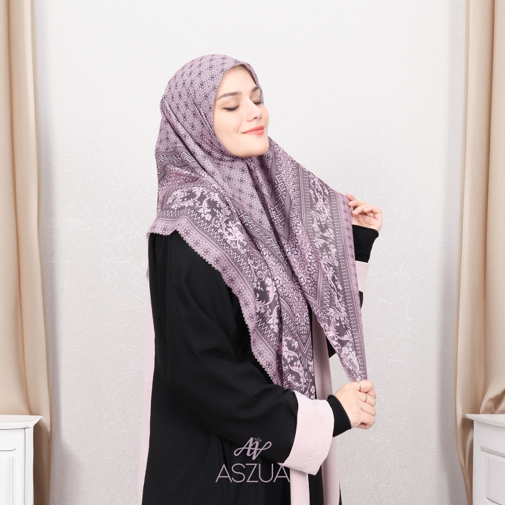 ASZUA by Alsyahra Exclusive - Scarf Malika Hijab Square Import Premium