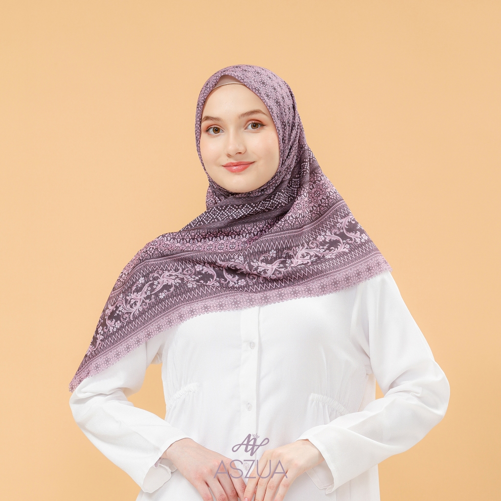 ASZUA by Alsyahra Exclusive - Scarf Malika Hijab Square Import Premium
