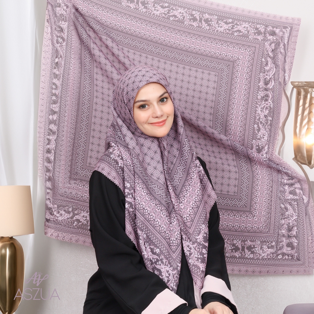 ASZUA by Alsyahra Exclusive - Scarf Malika Hijab Square Import Premium