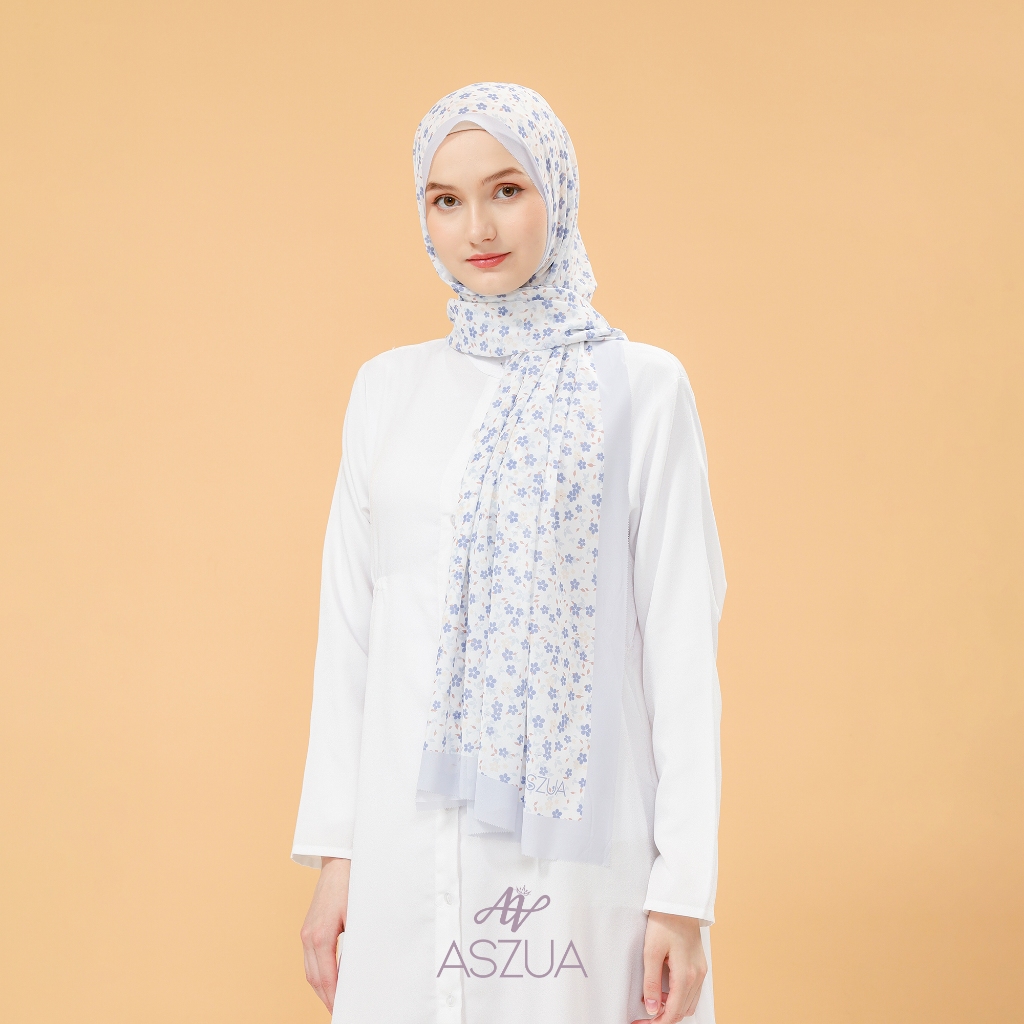 ASZUA by Alsyahra Exclusive - Pashmina Shawalia Cerruti Import Premium
