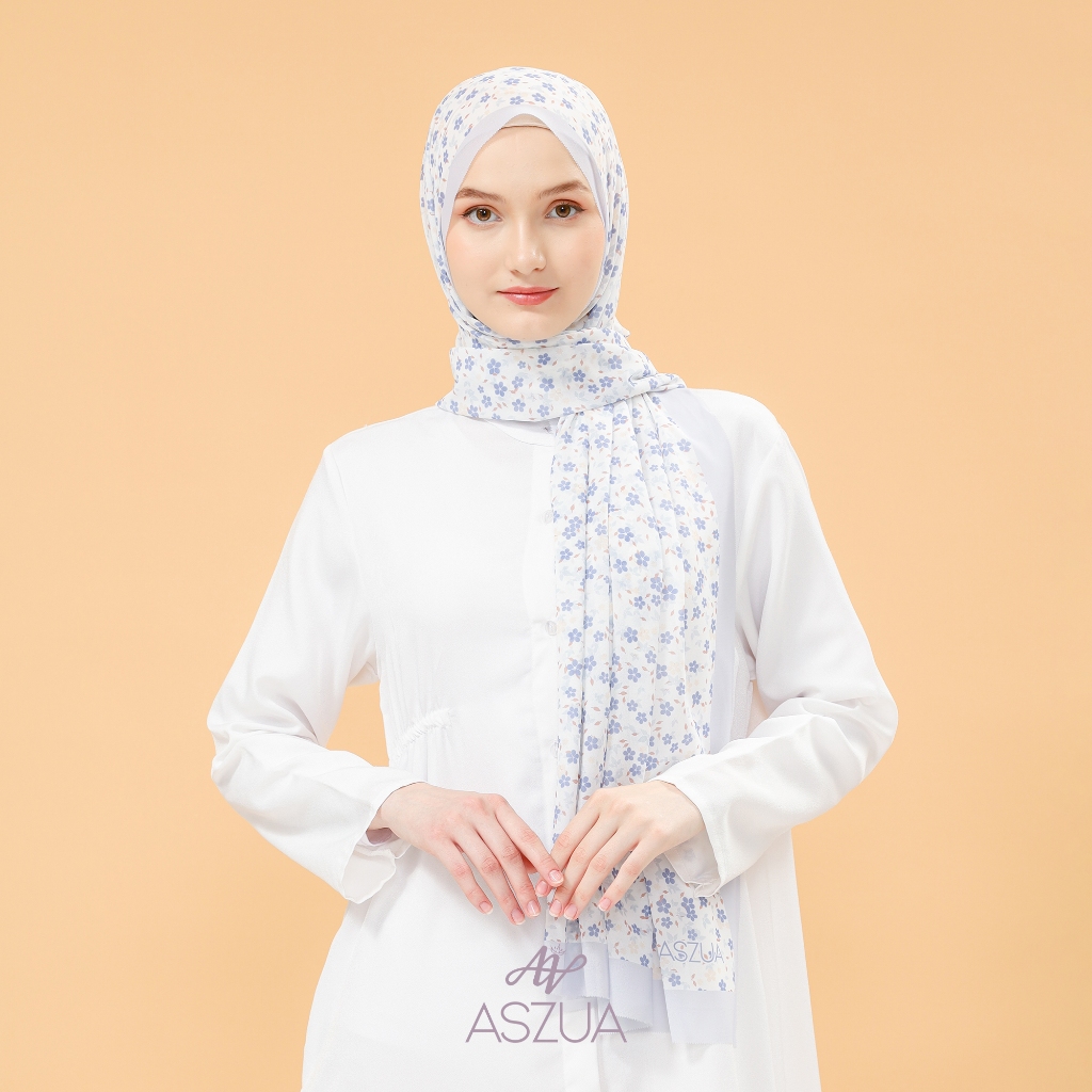 ASZUA by Alsyahra Exclusive - Pashmina Shawalia Cerruti Import Premium