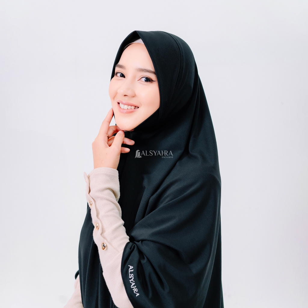 Alsyahra Exclusive - Khimar Bergo Syari Chin Cover Azzahira Nutup Dagu Premium Size XL