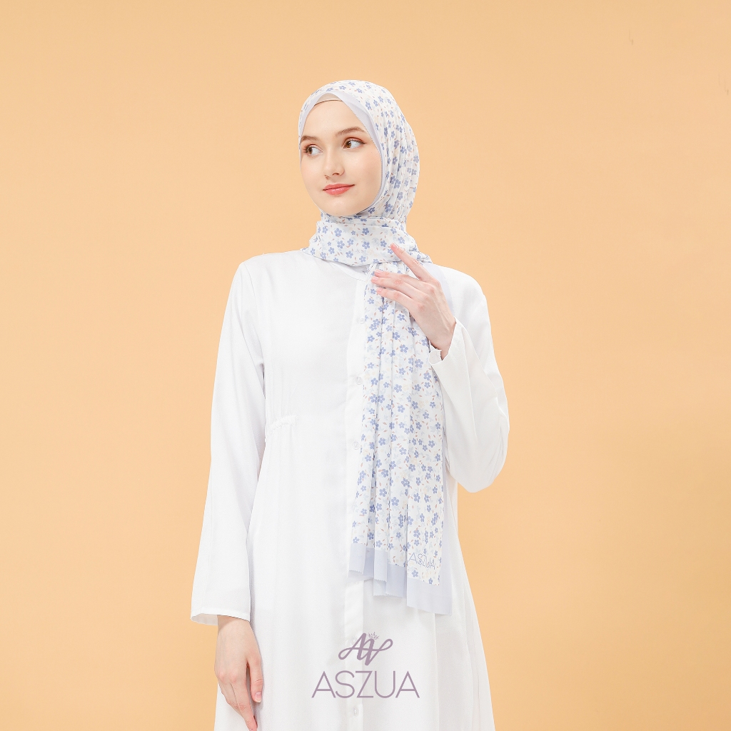 ASZUA by Alsyahra Exclusive - Pashmina Shawalia Cerruti Import Premium