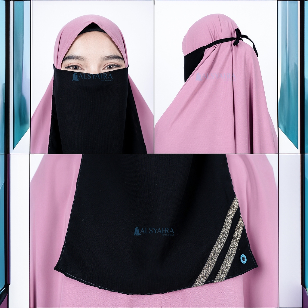 Alsyahra Exclusive - Cadar Tali Kiswah Sifon Silk Jetblack