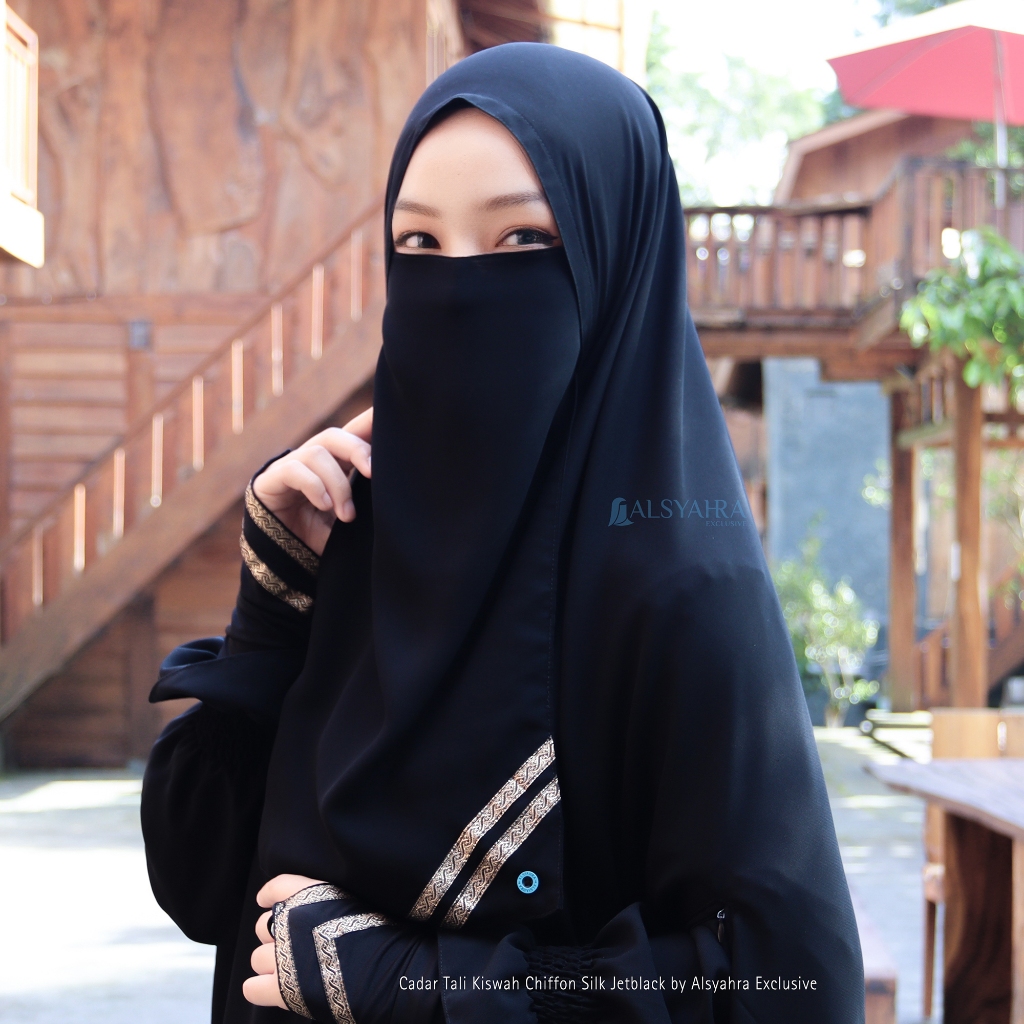 Alsyahra Exclusive - Cadar Tali Kiswah Sifon Silk Jetblack