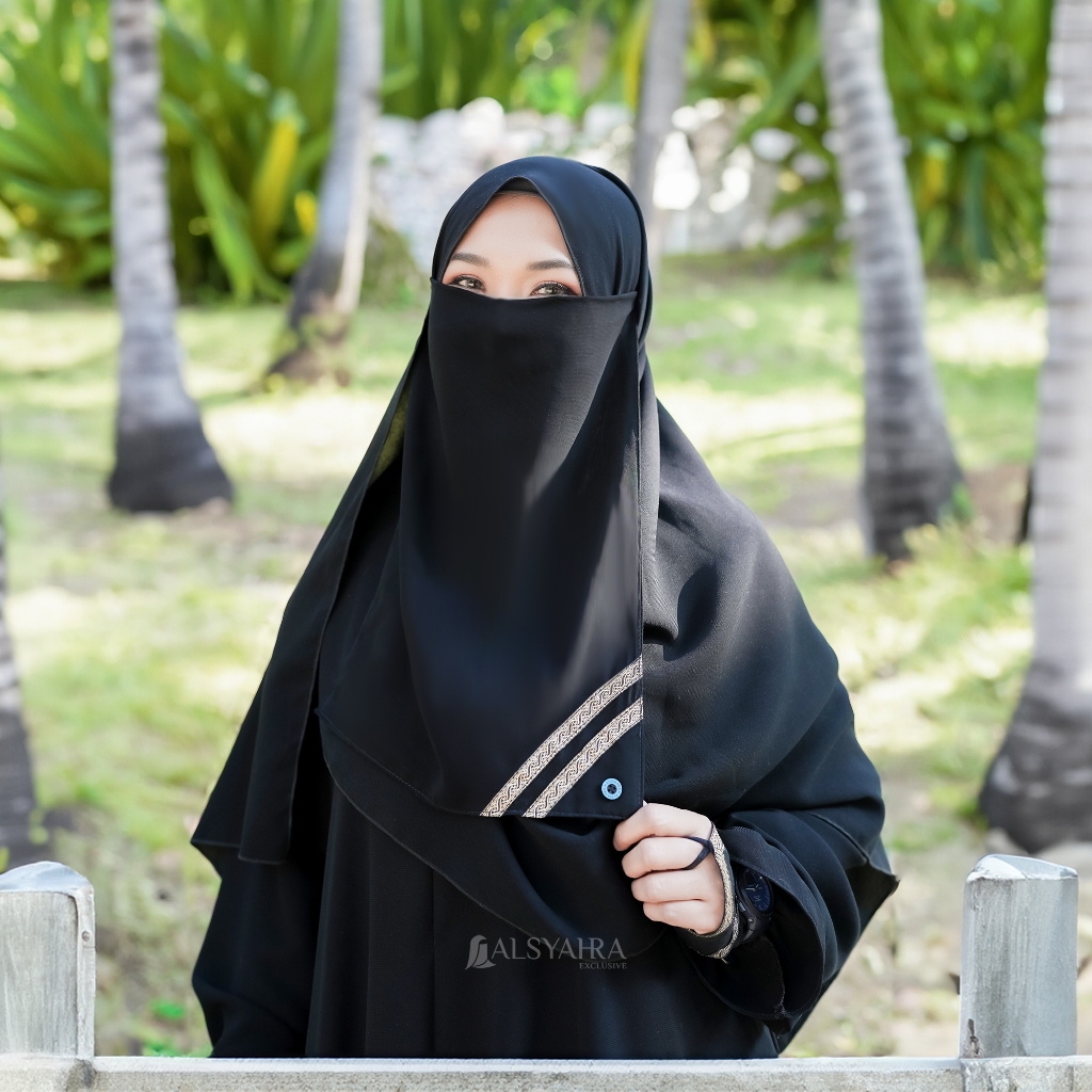 Alsyahra Exclusive - Cadar Tali Kiswah Sifon Silk Jetblack