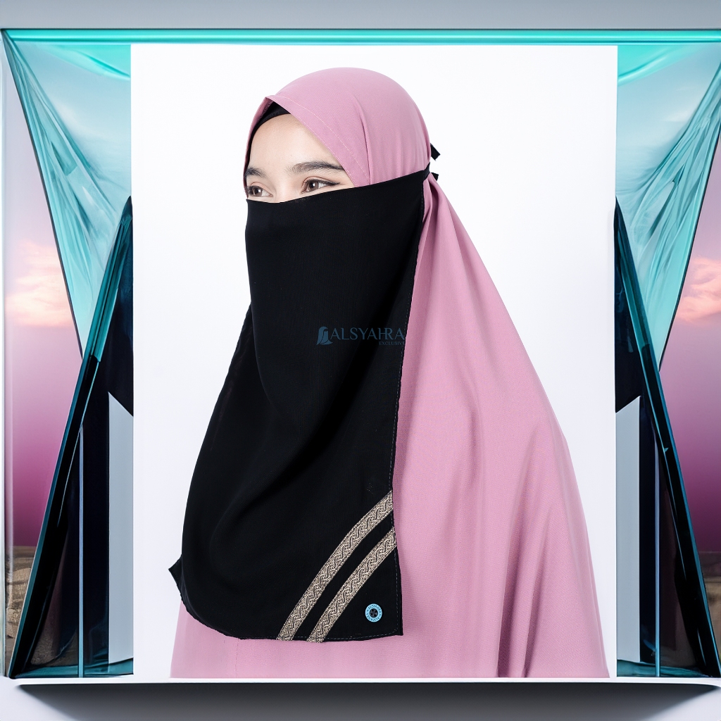 Alsyahra Exclusive - Cadar Tali Kiswah Sifon Silk Jetblack