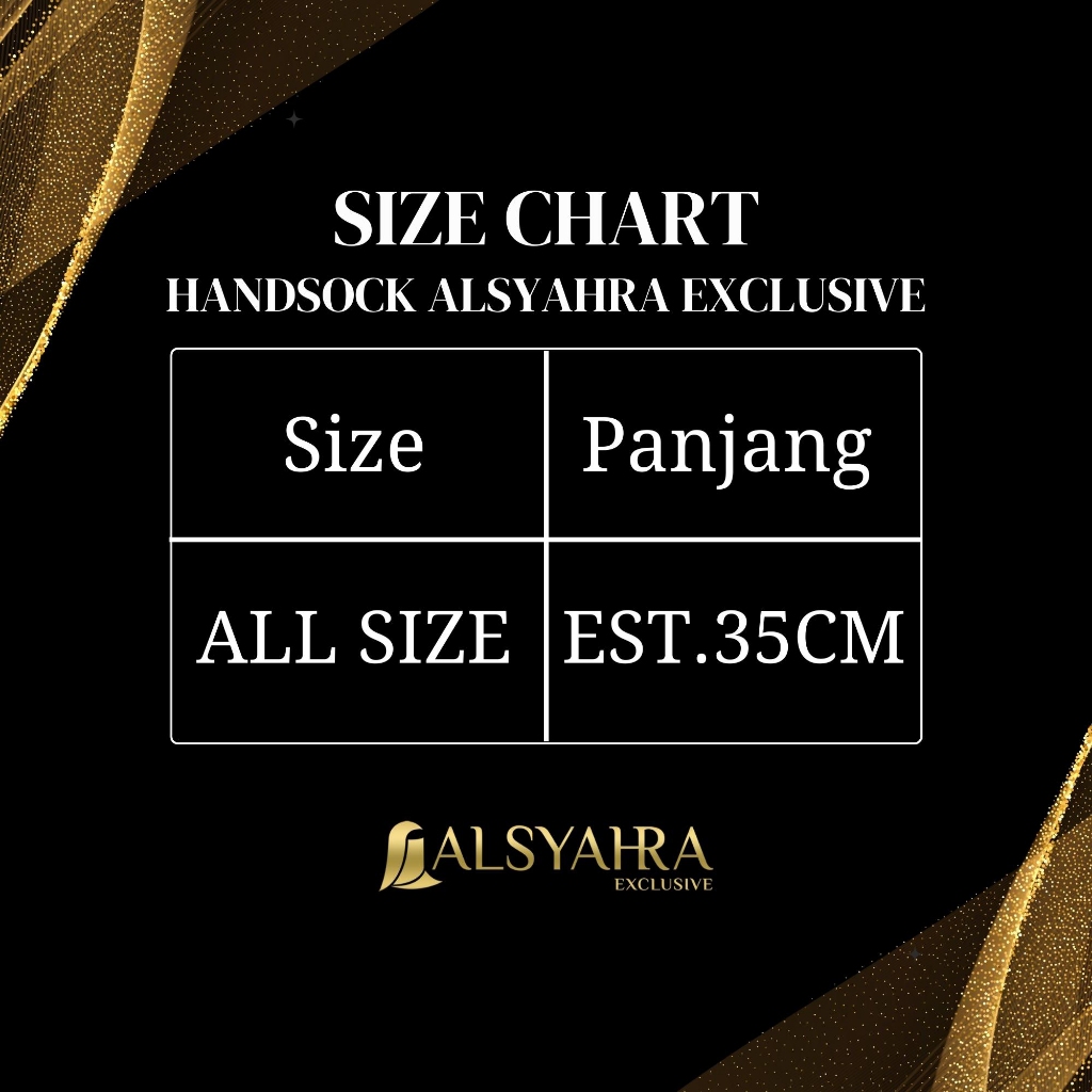 Alsyahra Exclusive - Handsock Cincin Manset Ring Motif Kiswah Duo Double Stripe