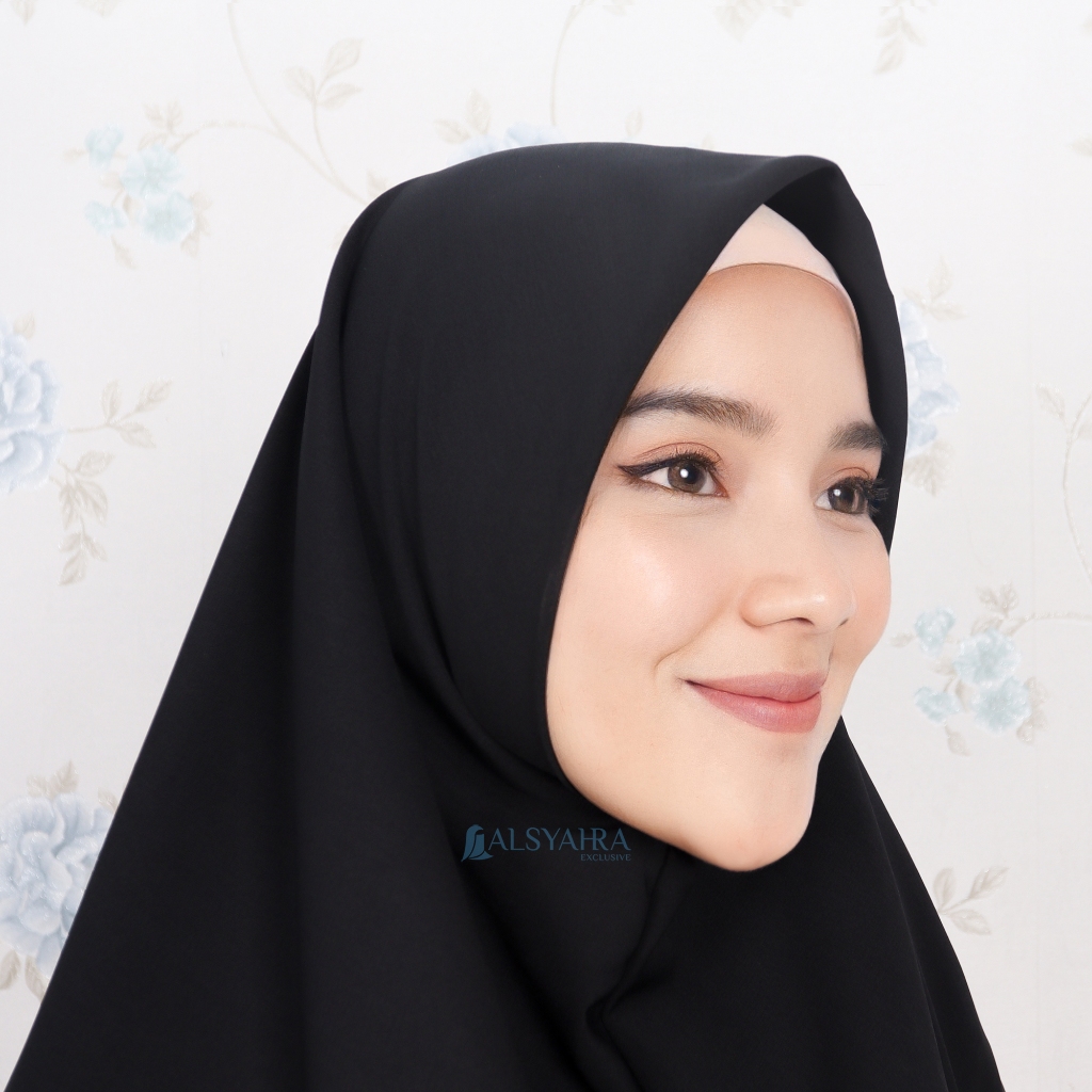 Alsyahra Exclusive - Set Khimar Syari Instan Aisyah Cadar Tali WF Premium