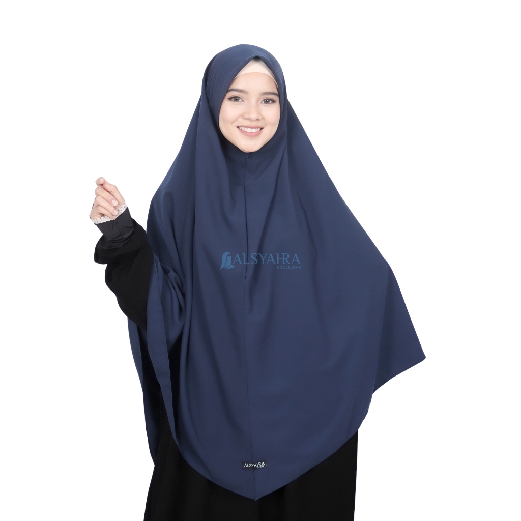 Alsyahra Exclusive - Set Khimar Syari Instan Aisyah Cadar Tali WF Premium
