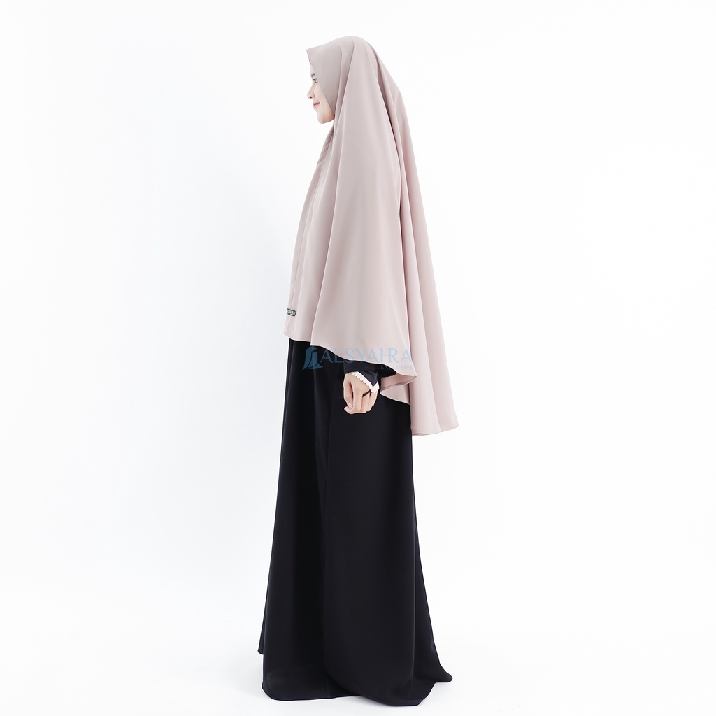 Alsyahra Exclusive - Set Khimar Syari NON Pad Niqab Bandana WF Premium